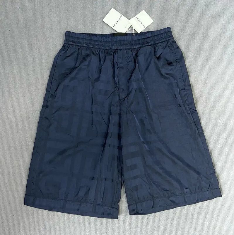 Givenchy Givenchy Blue Nylon Printed Summer Shorts 0089 Size US 30 / EU 46 - 1 Thumbnail