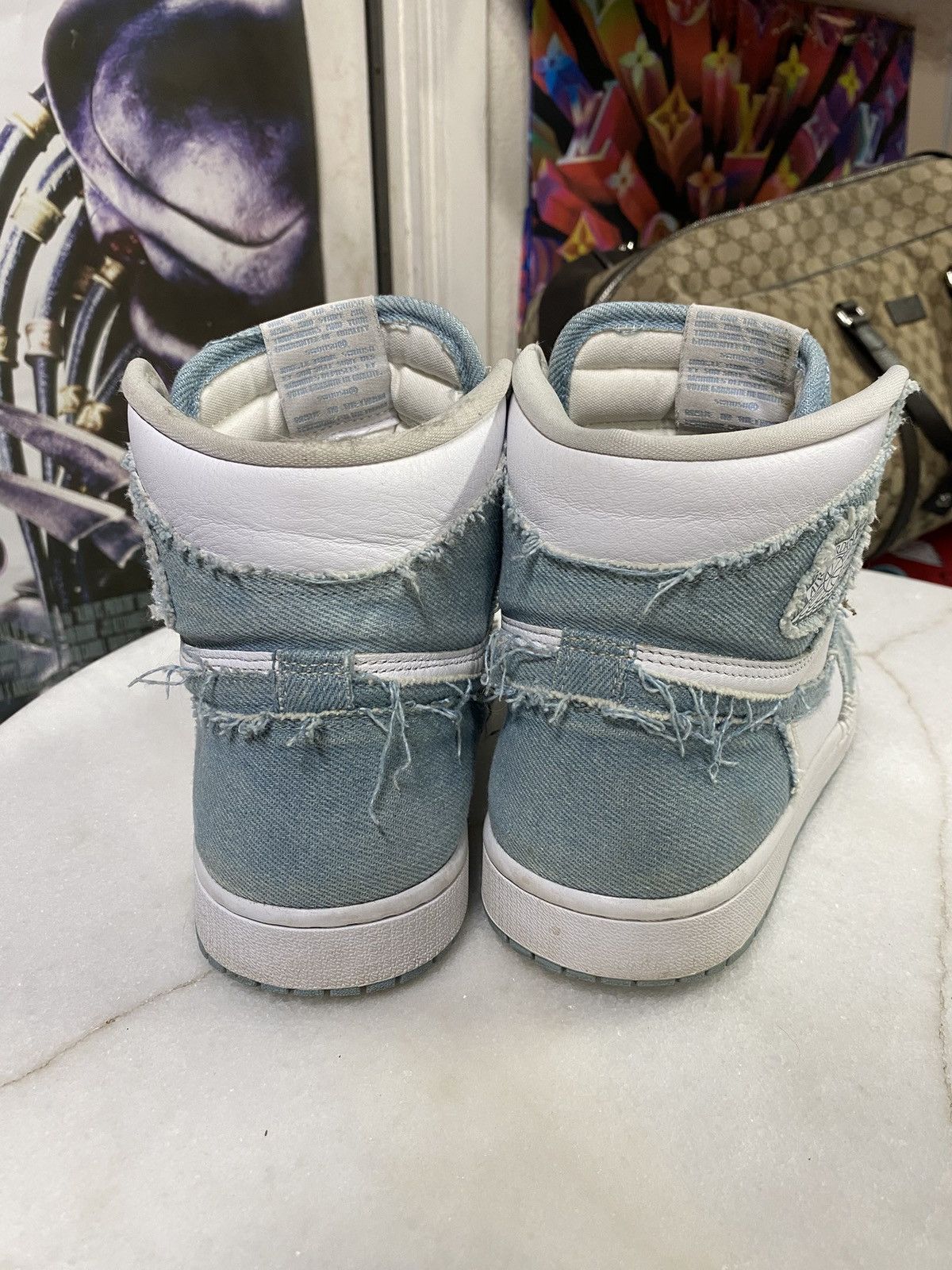 Jordan Brand Jordan 1 Retro High OG Denim Sneakers Size 10 Size US 10 / EU 43 - 4 Thumbnail
