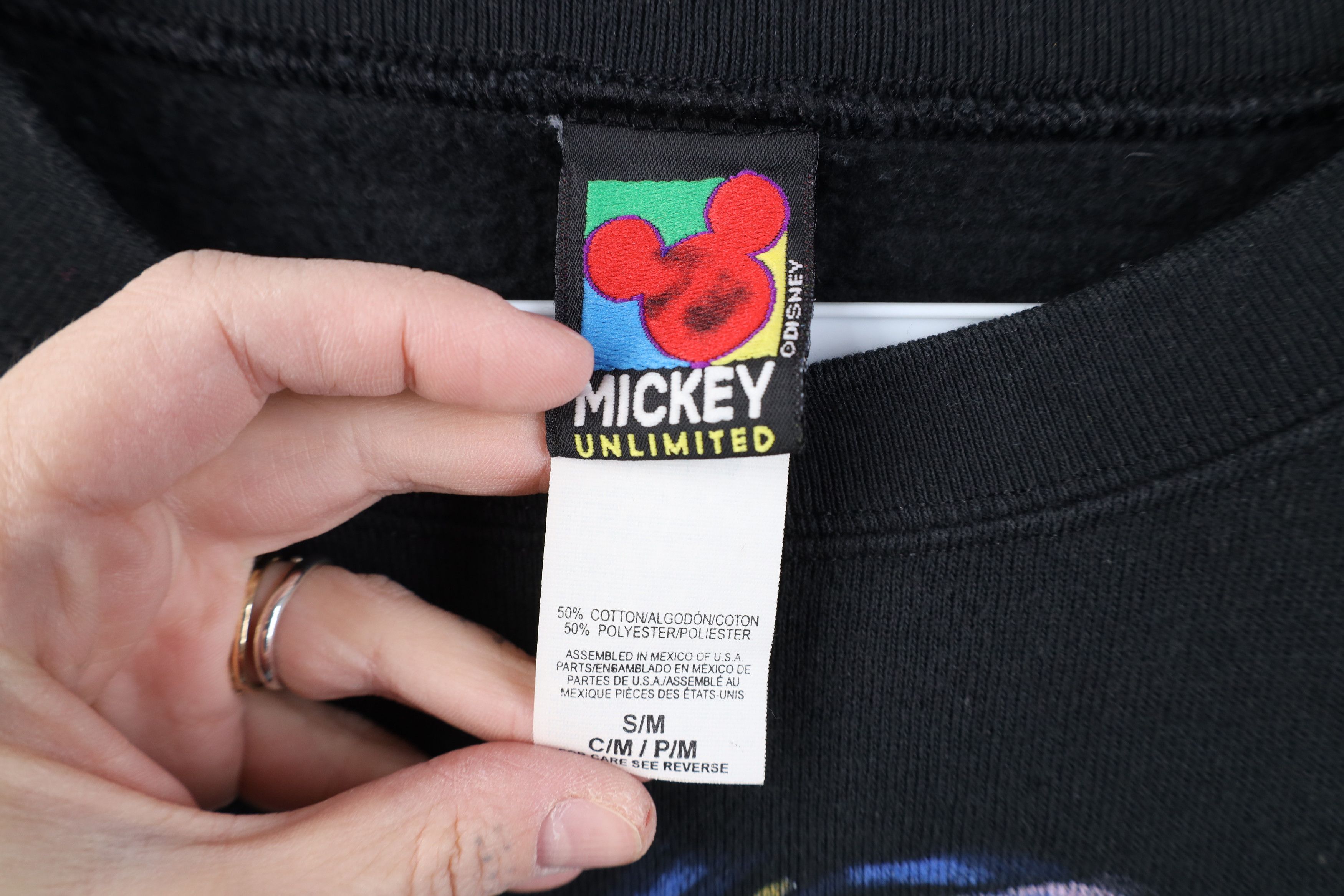 Disney Vintage 90s Disney Jumbo Mickey Mouse Painted Sweatshirt Size S / US 4 / IT 40 - 8 Thumbnail