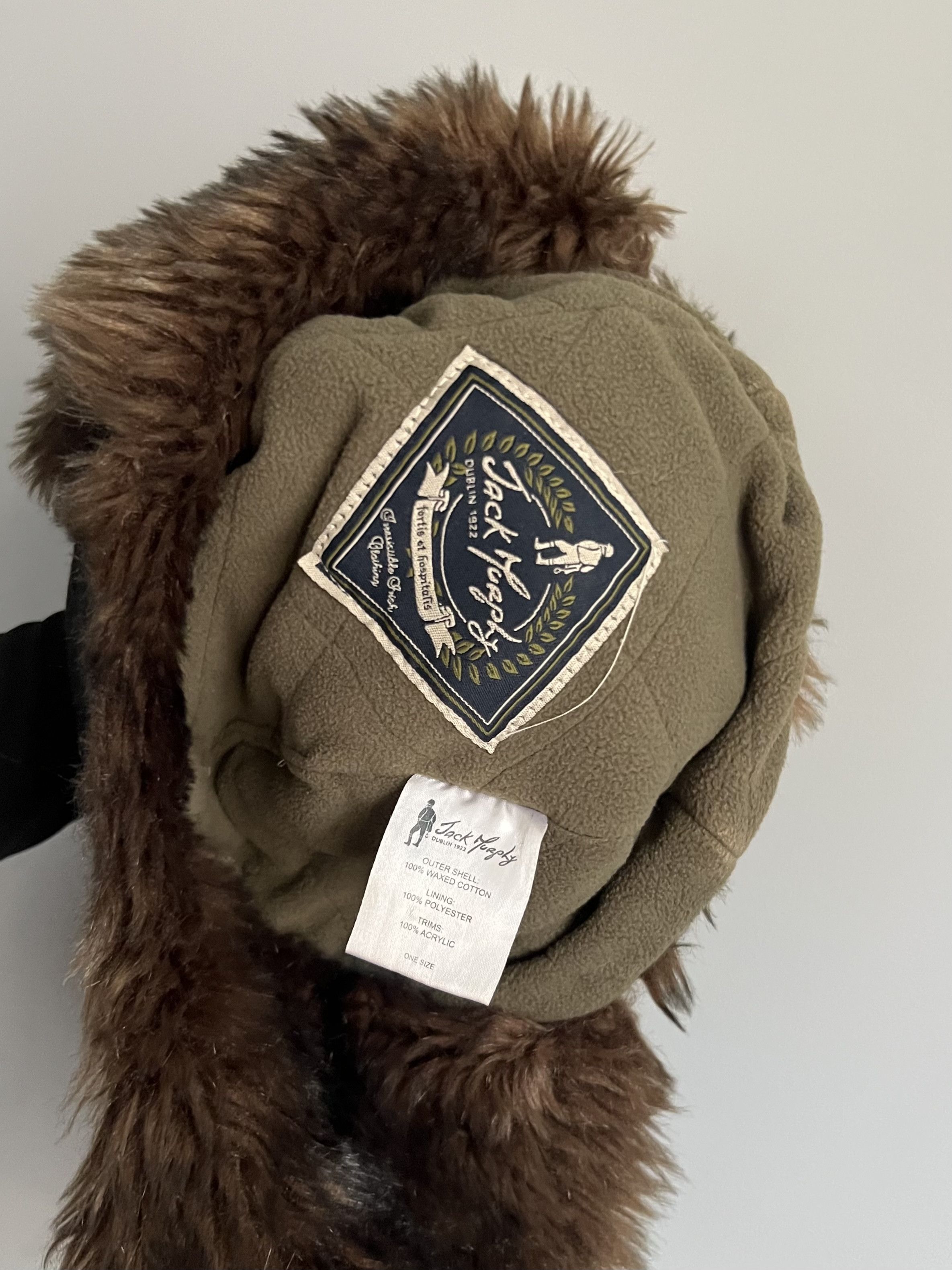 Vintage Vintage Waxed Ushanka Trapper Hat Faux Fur Fuzzy Size ONE SIZE - 7 Thumbnail