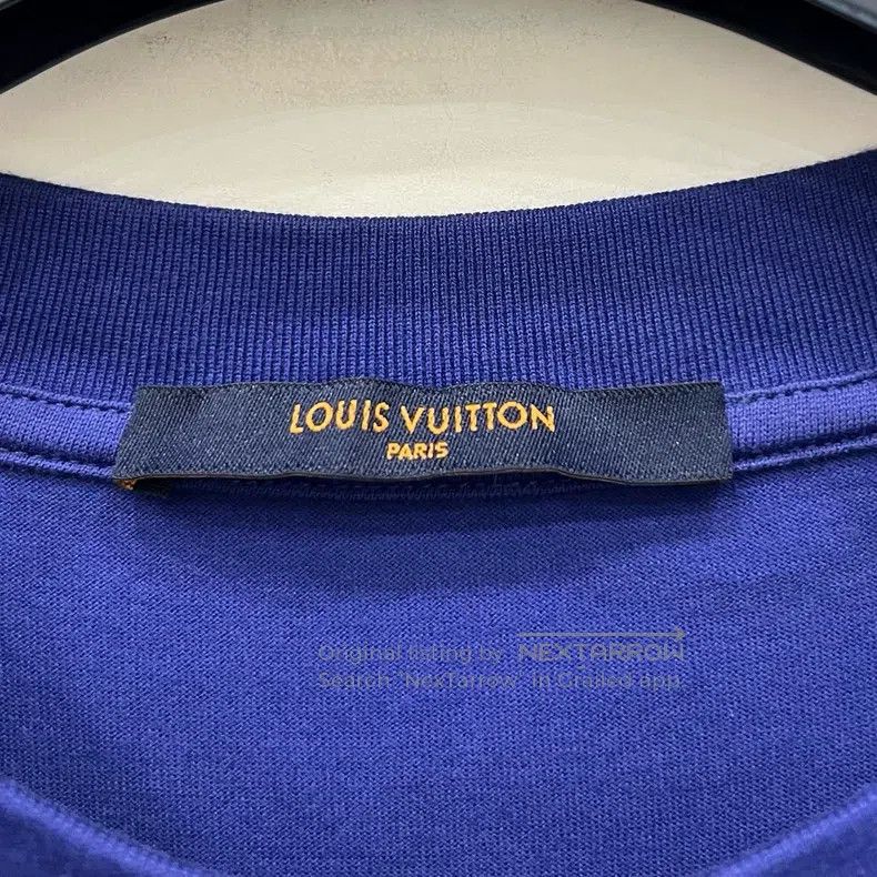 Louis Vuitton Louis Vuitton Blue full-print dark grain gradient short sl Size US XL / EU 56 / 4 - 5 Thumbnail
