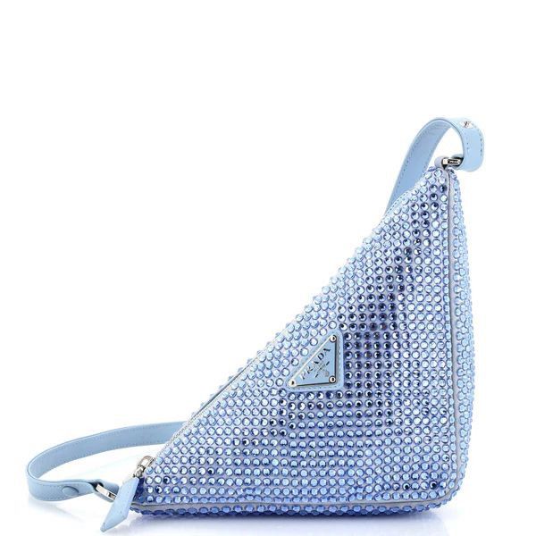 Prada Re-Edition Triangle Crystal Embellished Shoulder Bag Size ONE SIZE - 1 Preview
