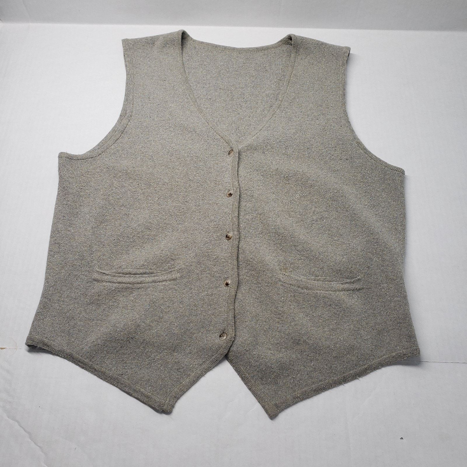Esprit Vintage Esprit Sweater Vest Mens Medium Gray Sleeveless Size US M / EU 48-50 / 2 - 12 Thumbnail