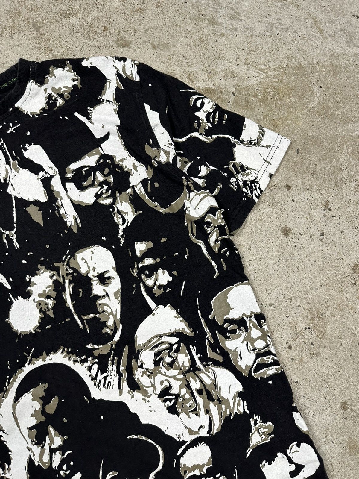 Rap Tees Vintage Y2K Time Is Money All Over Print Rap Hip Hop Tee Size US L / EU 52-54 / 3 - 5 Thumbnail
