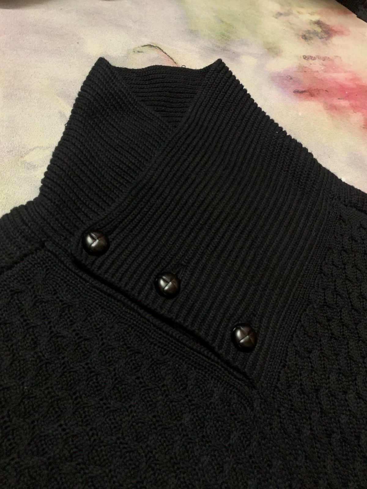 Armani Exchange Armani Exchange Cable Knit Avantgarde Black Size US M / EU 48-50 / 2 - 4 Thumbnail