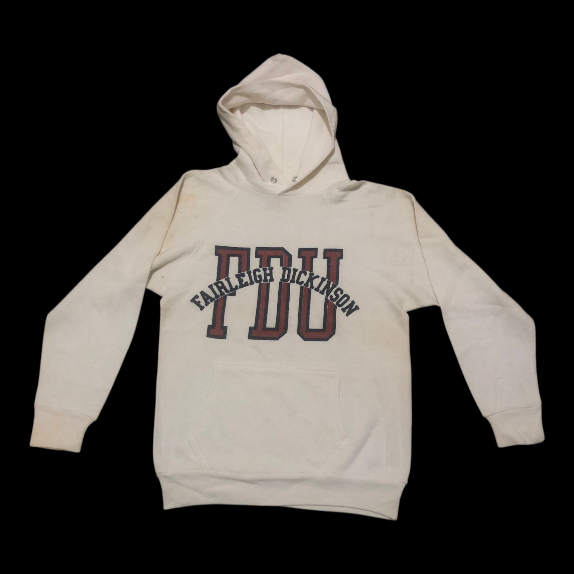 Champion 🔥Vintage 80s FDU FAIRLEIGH DICKINSON UNIVERSITY Hoodie Size US S / EU 44-46 / 1 - 1 Thumbnail
