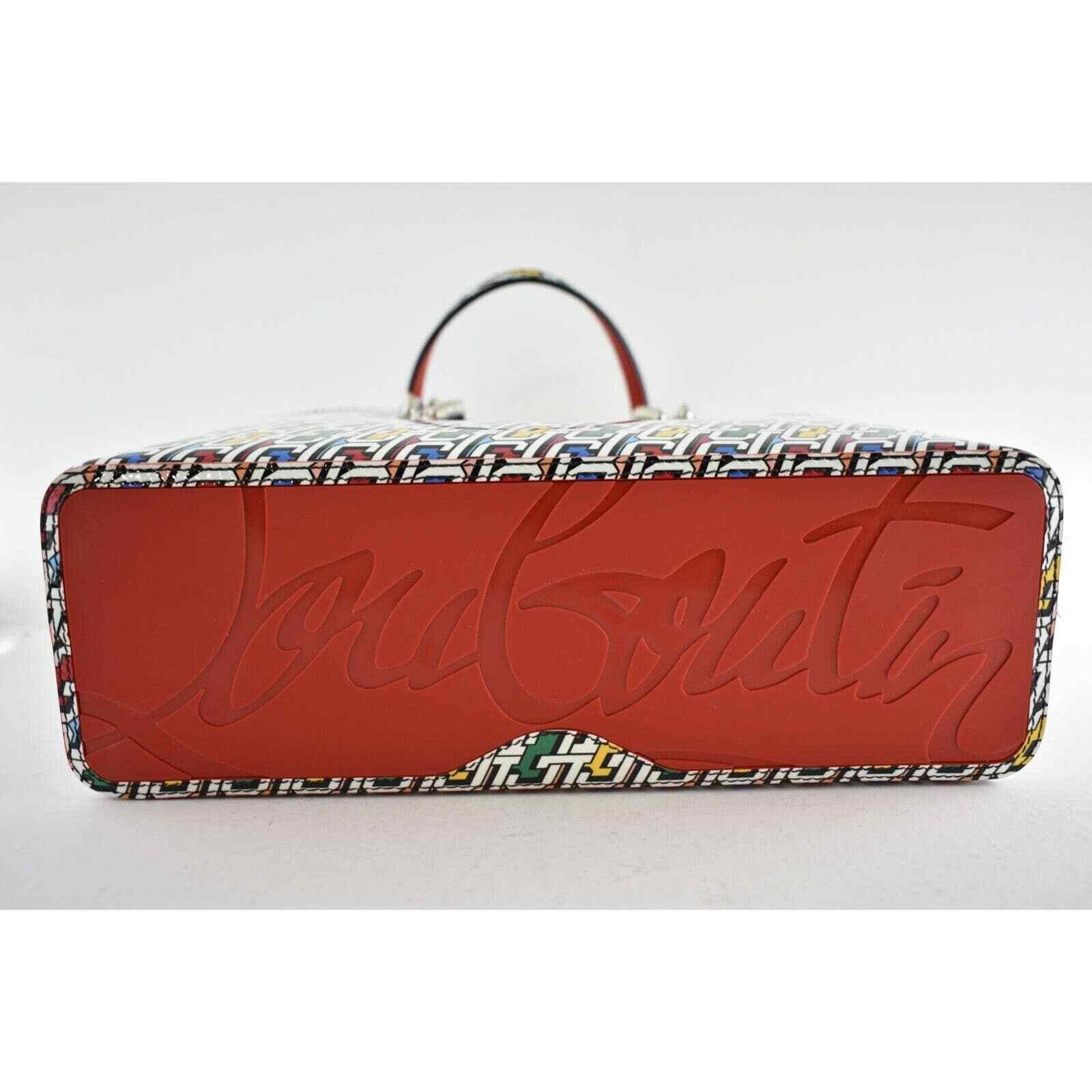 Christian Louboutin Christian Louboutin 3D Logo Leather Red Tote Shoulder Bag Size ONE SIZE - 12 Thumbnail