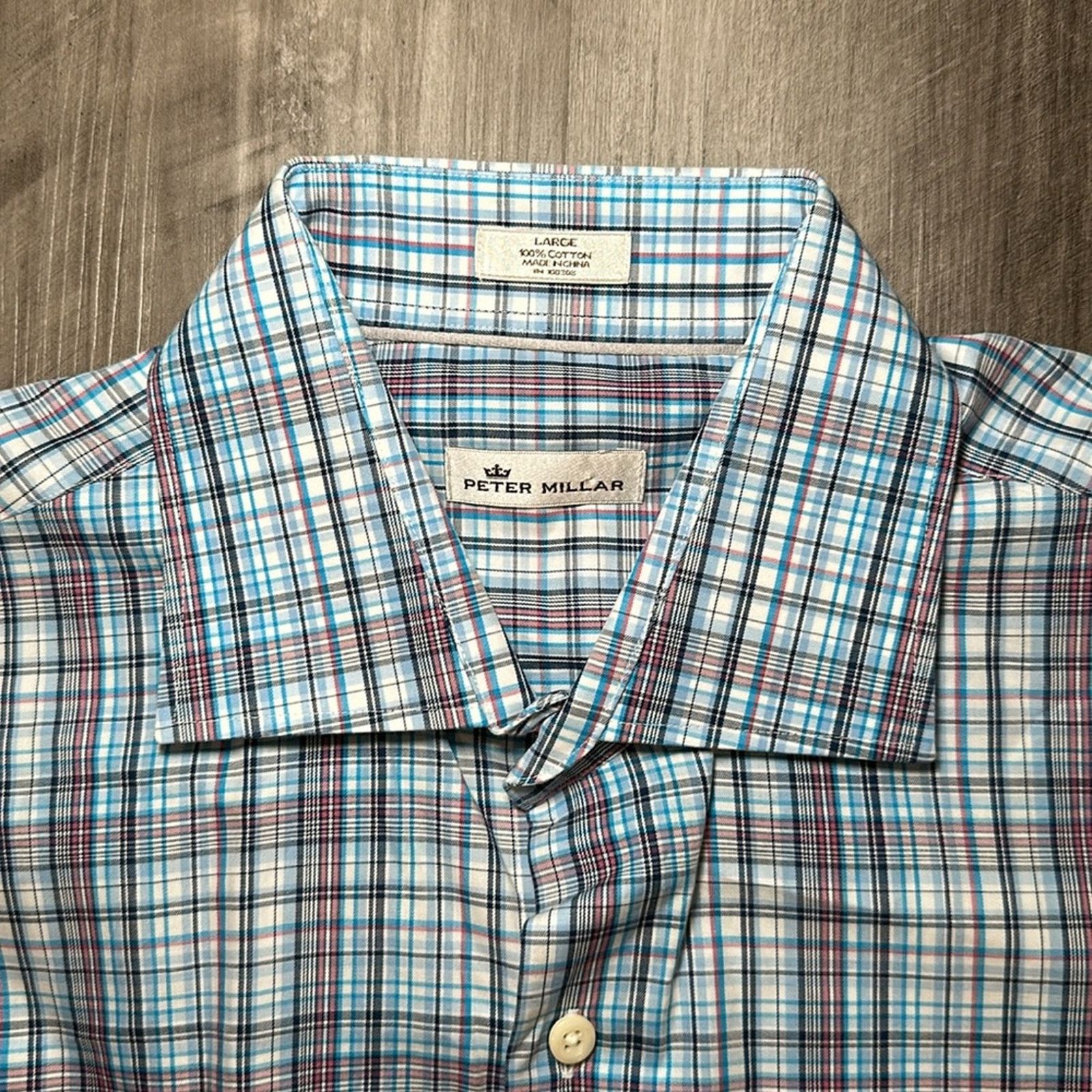 Peter Millar Peter Millar Long Sleeve Button Down - Large Size US L / EU 52-54 / 3 - 5 Thumbnail
