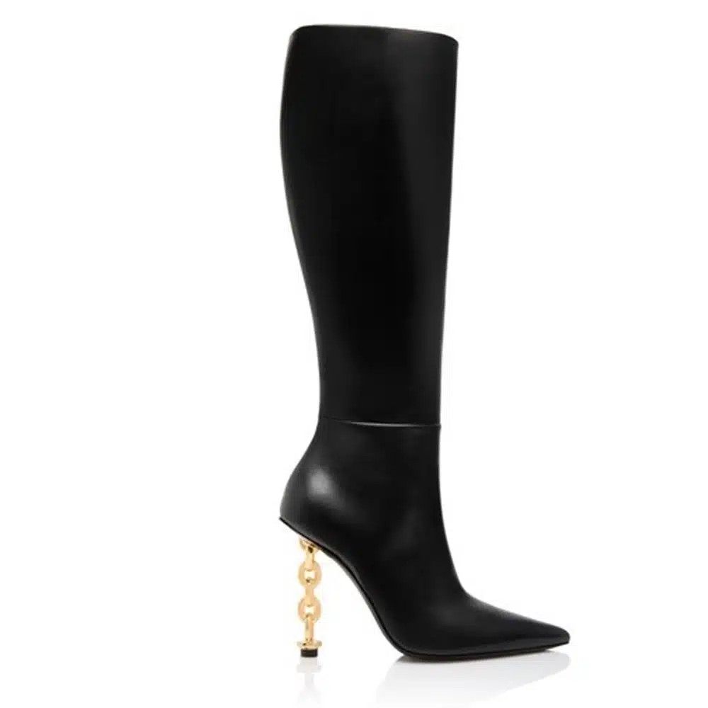 Tom Ford o1loc1c0325 W3100T Hi Heel Boots in Black Size US 10.5 / IT 40.5 - 1 Thumbnail
