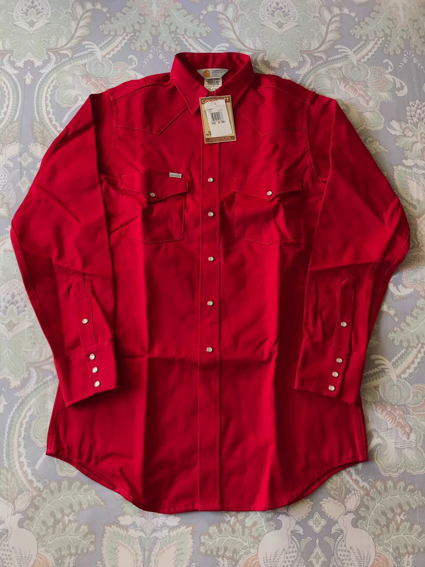 Carhartt 90s Carhartt SU000 Red Western Shirt Size US M / EU 48-50 / 2 - 1 Thumbnail