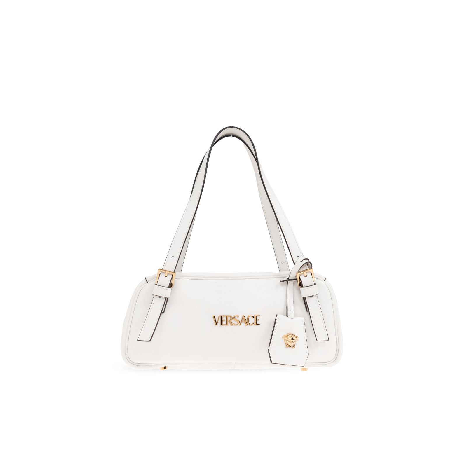 Versace VERSACE Tag Bowling White Leather Shoulder Bag New & Authent Size ONE SIZE - 1 Thumbnail