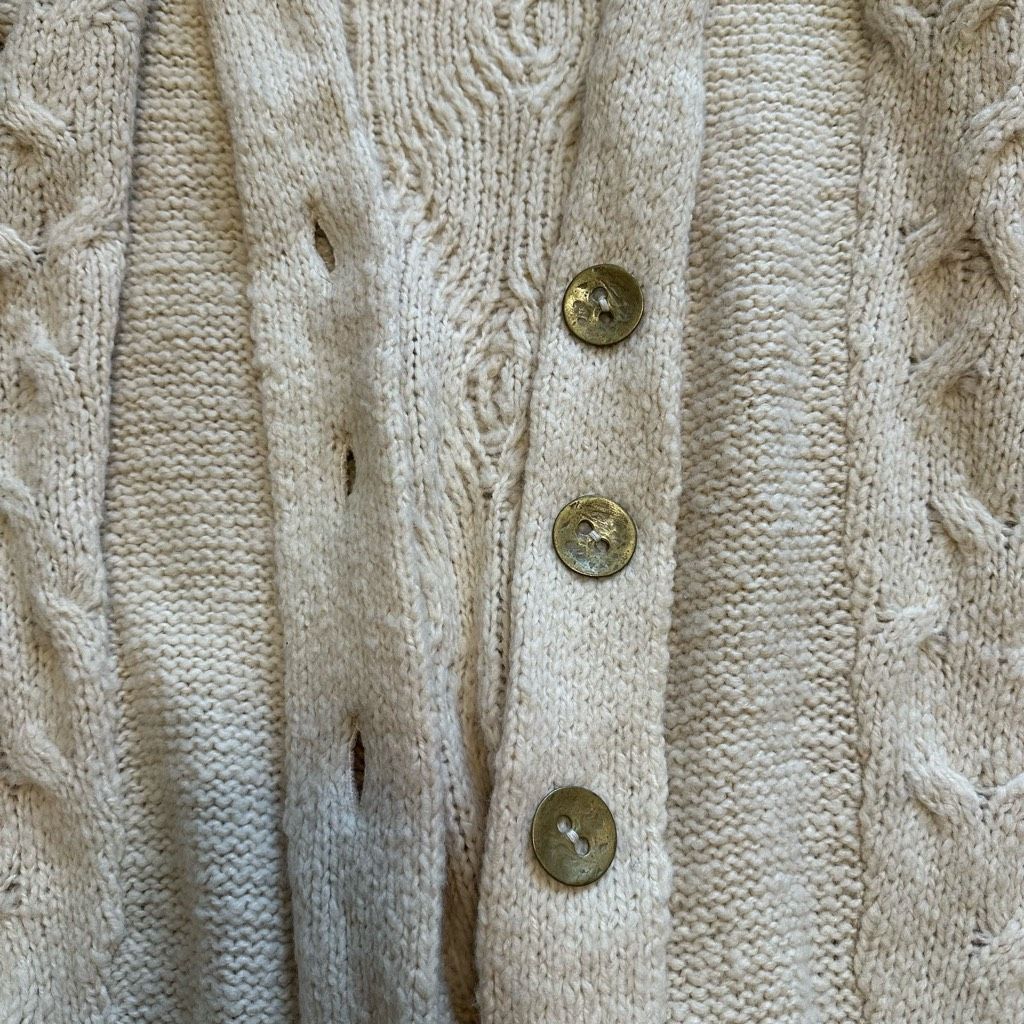 Free People Free People Wool Blend Knit Warm Cream Cardigan Sweater Fall Size XS / US 0-2 / IT 36-38 - 7 Thumbnail