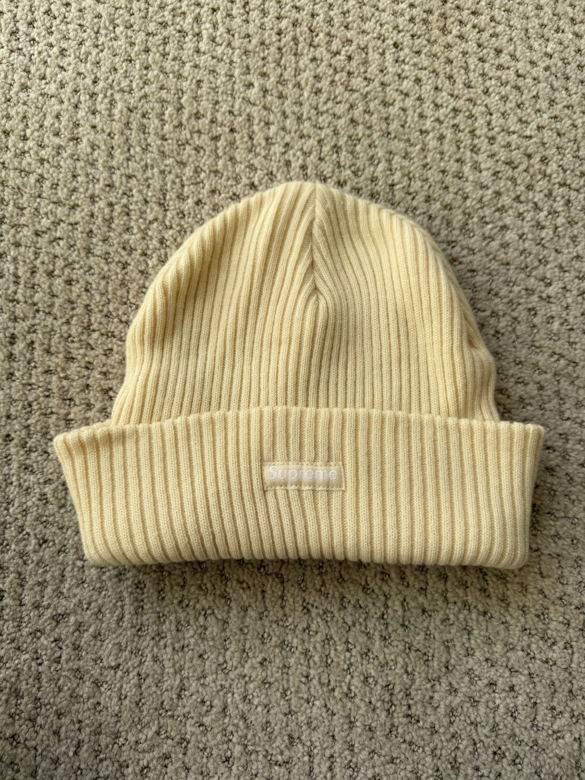 Supreme ***RARE SUPREME CREAM BEANIE Size ONE SIZE - 1 Thumbnail