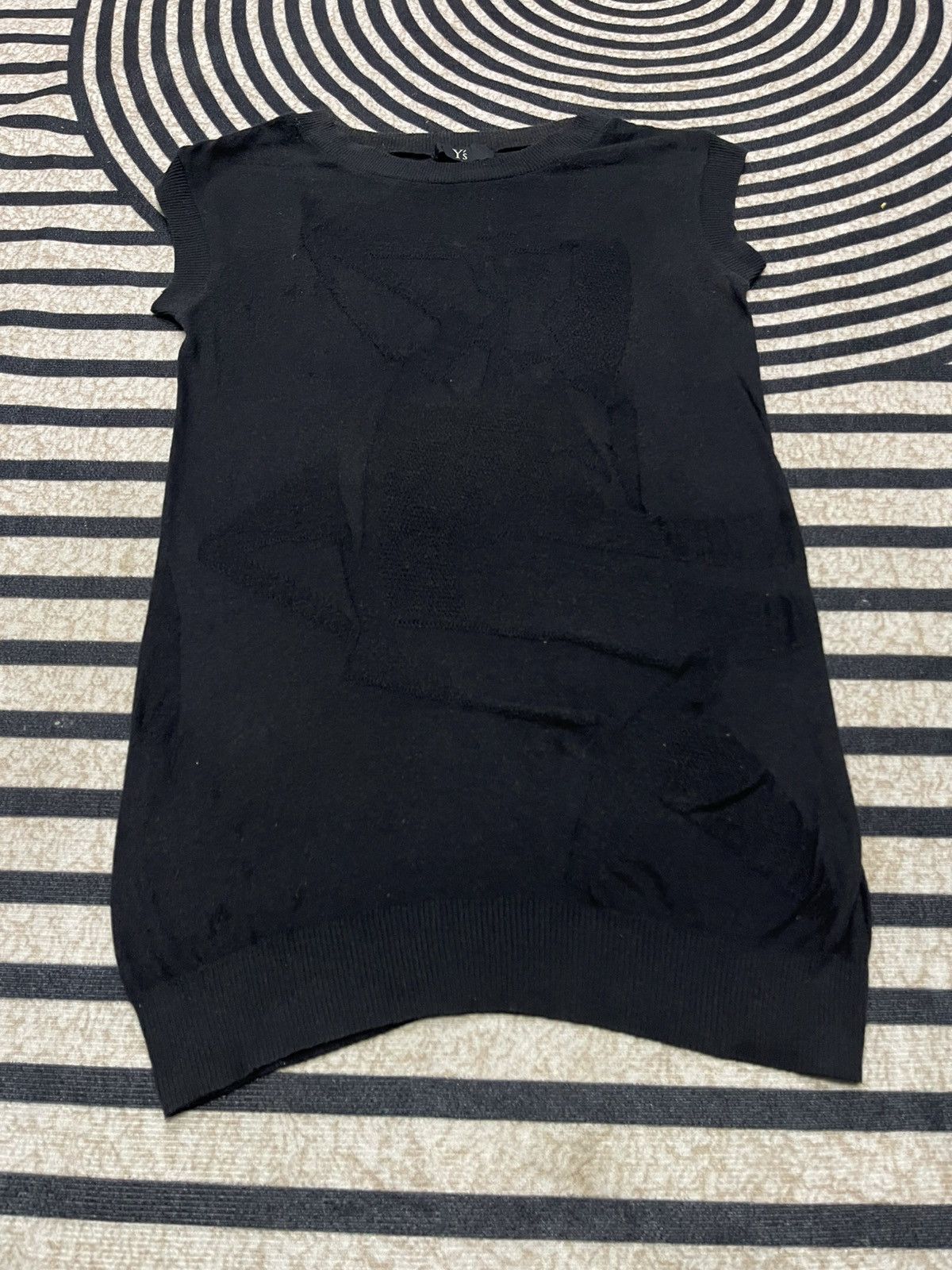 Y's VINTAGE YOHJI YAMAMOTO SLEEVELESS ABSTRACT DESIGN RARE Size US M / EU 48-50 / 2 - 3 Thumbnail
