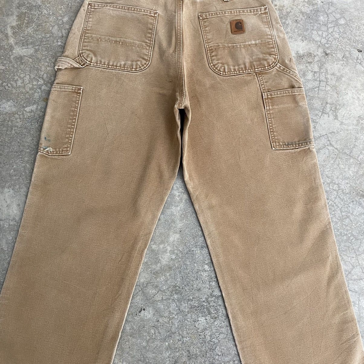Carhartt Vintage Carhartt Faded Tan Carpenter Work Pants Size US 32 / EU 48 - 16 Thumbnail