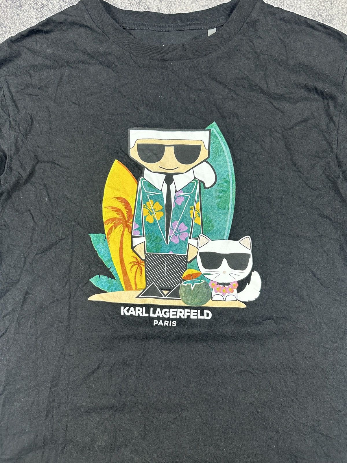 Karl Lagerfeld Karl Lagerfeld Logo T-shirt Rare Luxury Streetwear USA M Size US M / EU 48-50 / 2 - 2 Thumbnail