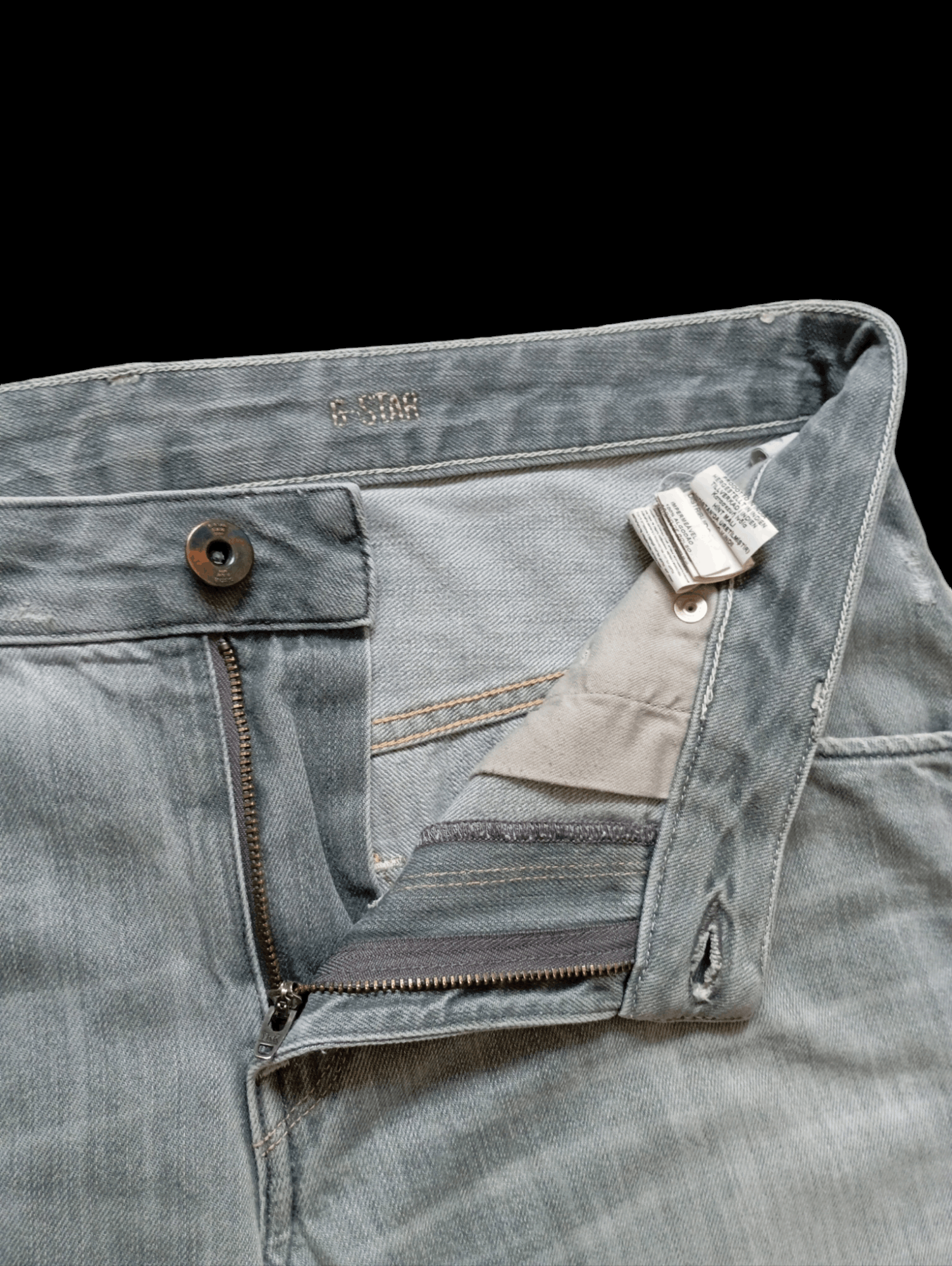 G-Star × Vintage Vintage G-Star Raw Denim Ripped Hype Slim Jeans Size US 32 / EU 48 - 7 Thumbnail