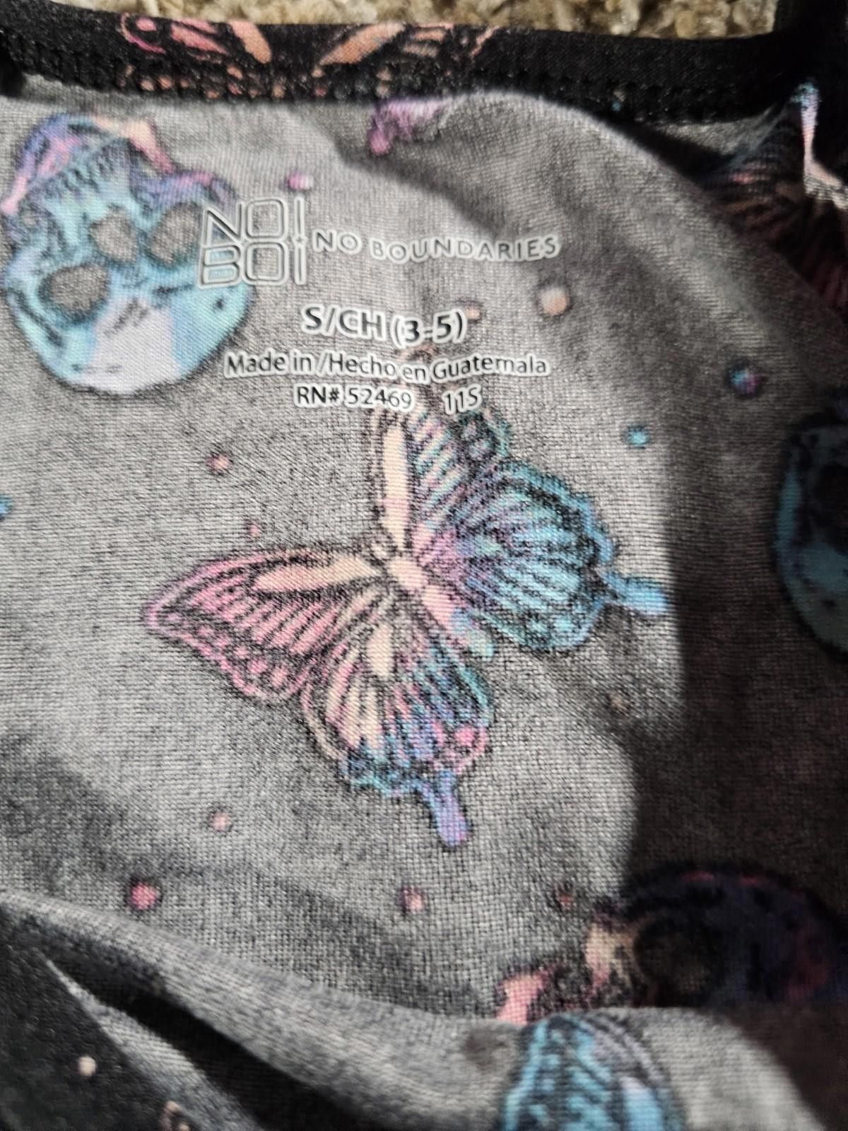 Other NOBO No Boundaries Skull Butterfly Tanktop S(3/5) Black Size S / US 4 / IT 40 - 4 Thumbnail