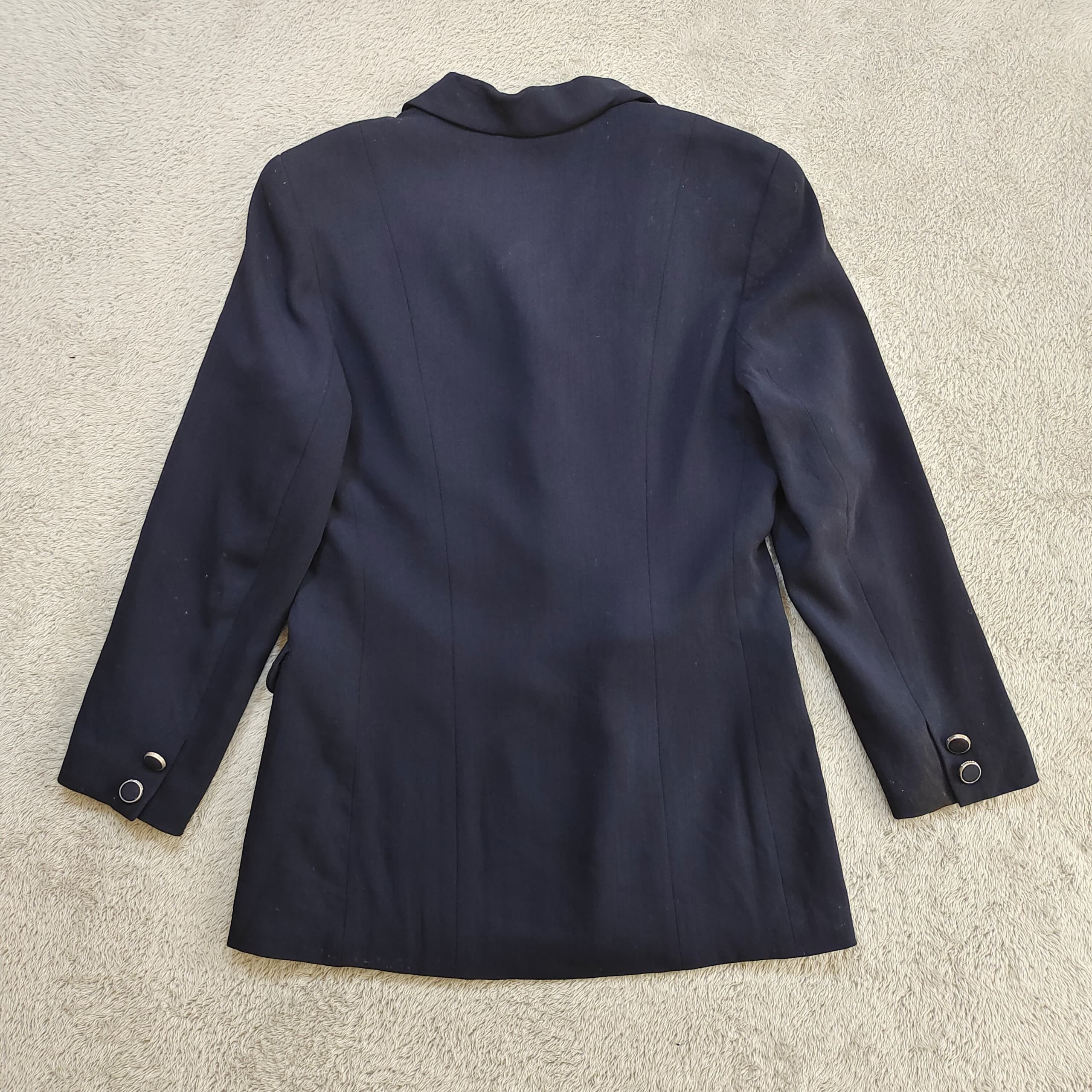Courreges Vintage 80s Courrèges Paris Wool Blazer Size 38R - 2 Thumbnail