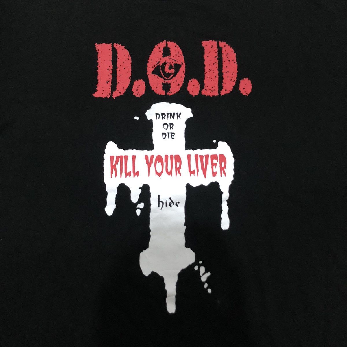Japanese Brand Hideto Matsumoto X Japan D.O.D. Kill Your Liver Tee Shirt Size US L / EU 52-54 / 3 - 2 Thumbnail