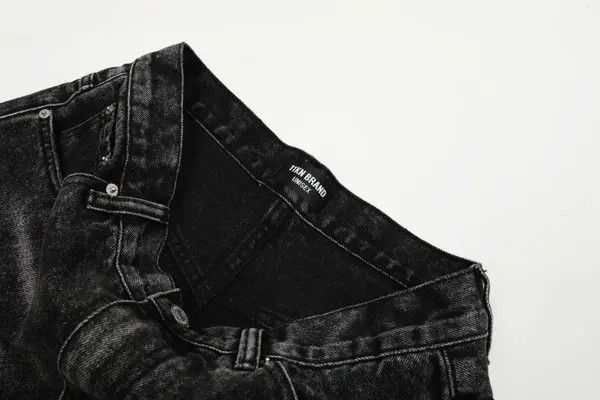 VIBE Vintage washed distressed loose cargo ripped straight jeans Size US 32 / EU 48 - 4 Thumbnail