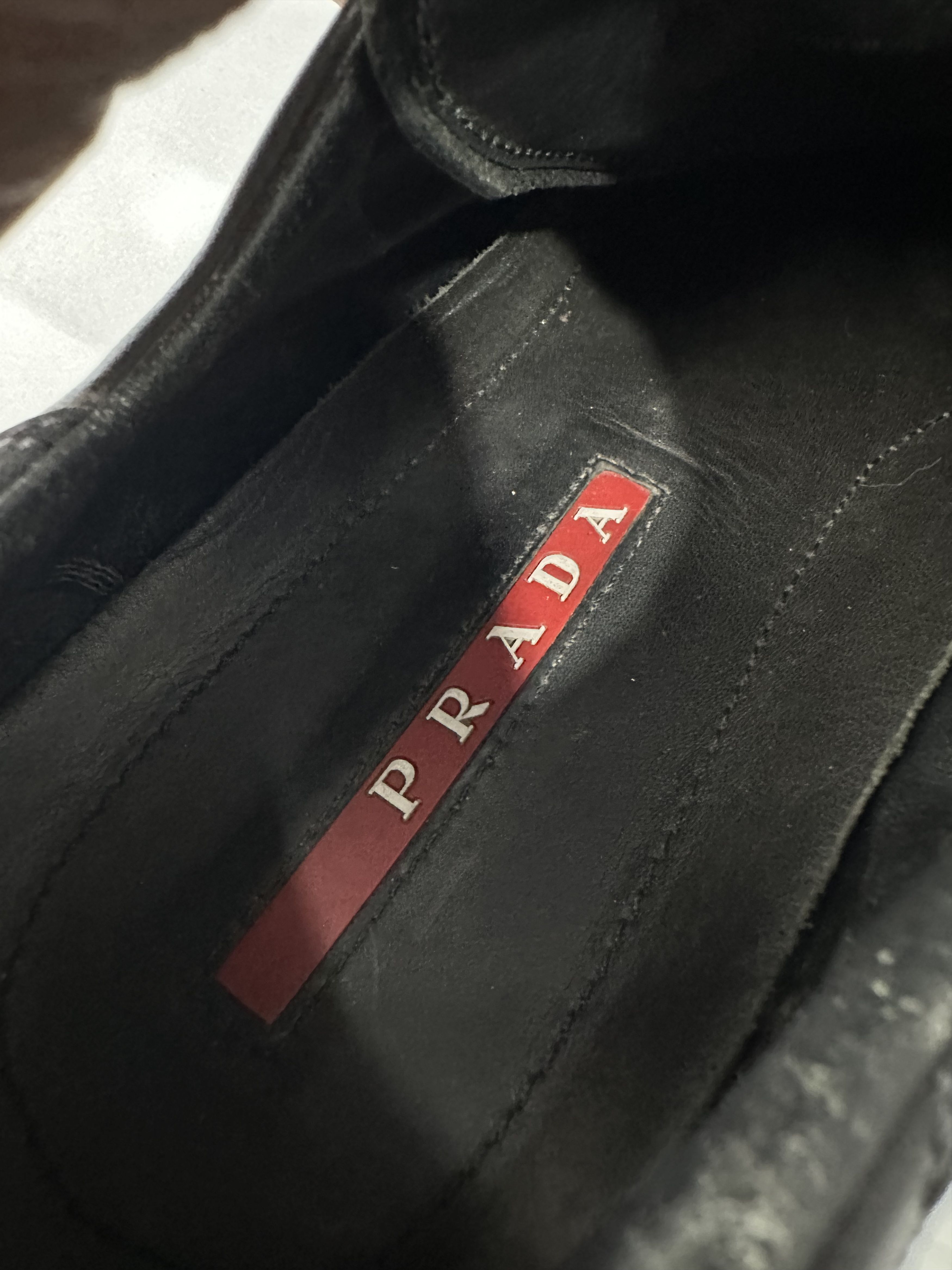 Prada Prada Two Tone Leather Low Top Sneakers. Size US 7 / EU 40 - 9 Thumbnail