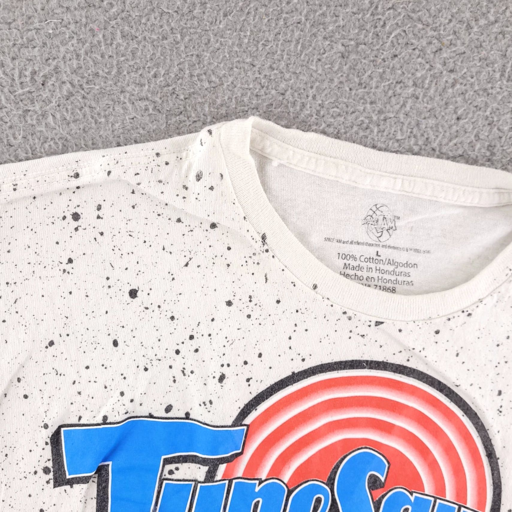 Vintage Space Jam Tune Squad T Shirt Mens Large Gray Short Sleeve Crew Neck Regular Fit Vintage No Size US L / EU 52-54 / 3 - 4 Thumbnail