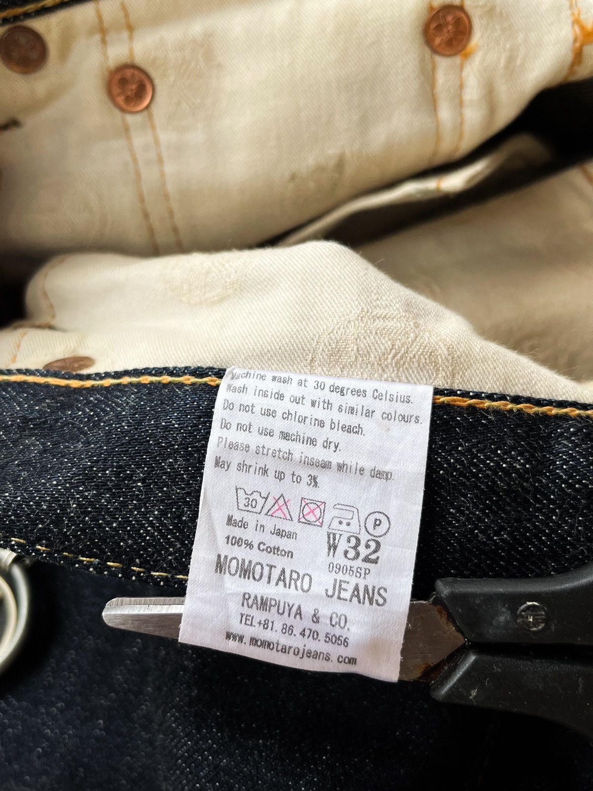 Momotaro Jeans Momotaro Japan Indigo Denim Oz Selvedge Jeans Size US 32 / EU 48 - 18 Thumbnail