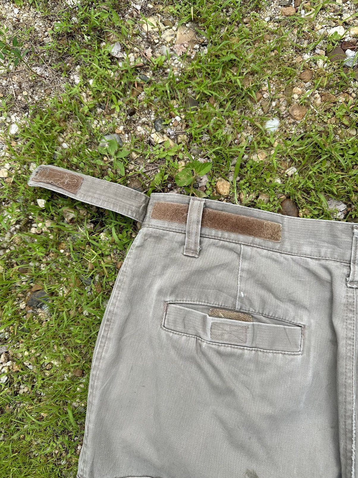 5351 POUR LES HOMMES BAGGY POLO CLUB TROUSERS RIPSTOP MULTIPOCKET DIRTY PANTS Size US 33 - 12 Thumbnail