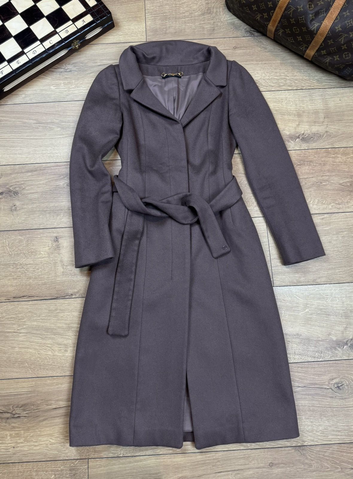 Gucci Wool trench coat Gucci original luxury streetwear item Size S / US 4 / IT 40 - 1 Thumbnail