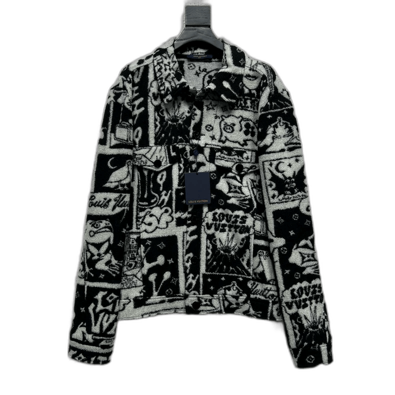 Louis Vuitton Louis Vuitton Comic Pattern Wool Jacket-2506 Size US XXL / EU 58 / 5 - 1 Thumbnail