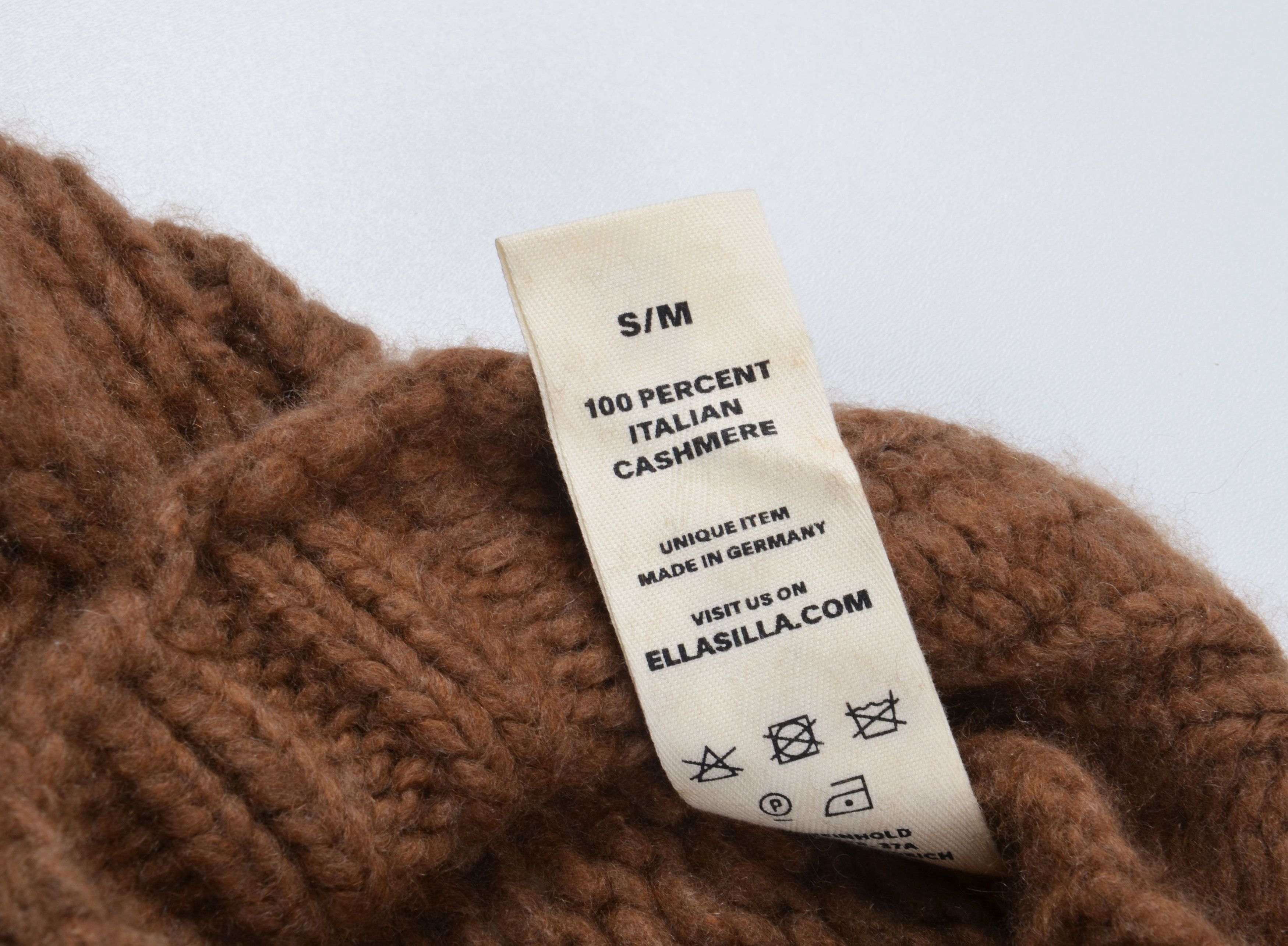 Other Ella Silla 100% Cashmere Turtle Neck Chunky Knit Sweater Size S / US 4 / IT 40 - 9 Thumbnail