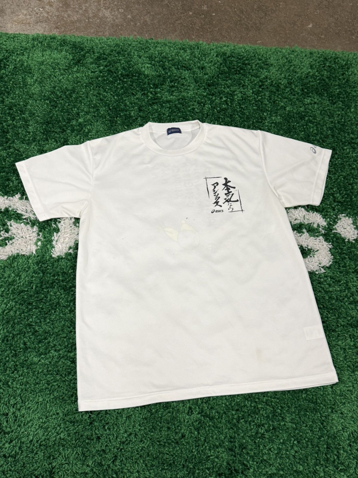 Asics Asics Vintage Japanesse Anime Manga Cartoon Script Tee Size US L / EU 52-54 / 3 - 3 Thumbnail