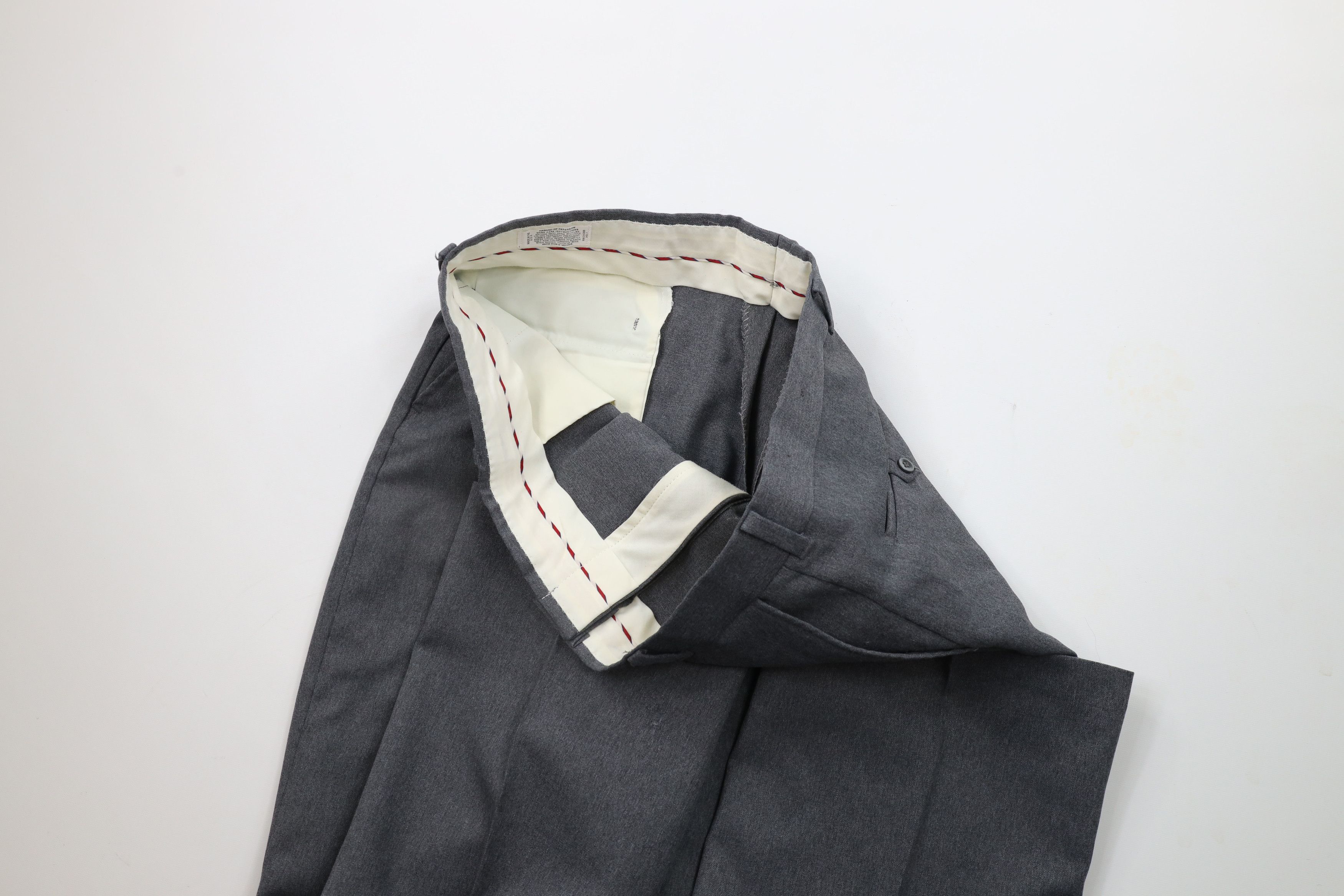 Vintage Vintage 70s Streetwear Wide Leg Trousers Pants Gray USA Size US 36 / EU 52 - 7 Thumbnail