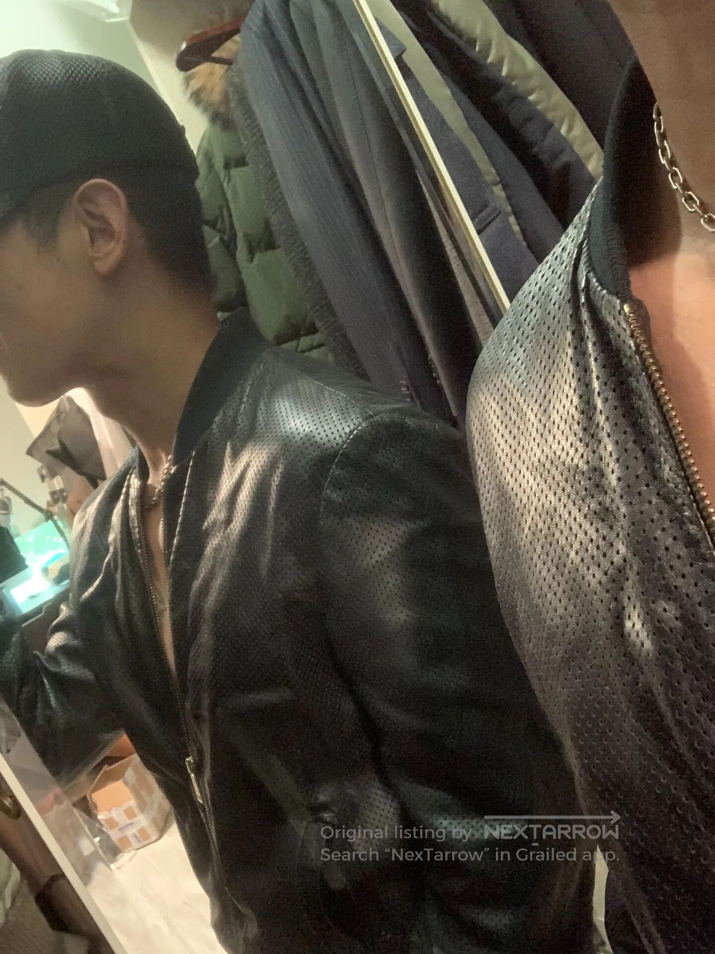Dsquared2 stylish dsquared2 leather bomber jacket. Size US M / EU 48-50 / 2 - 8 Thumbnail