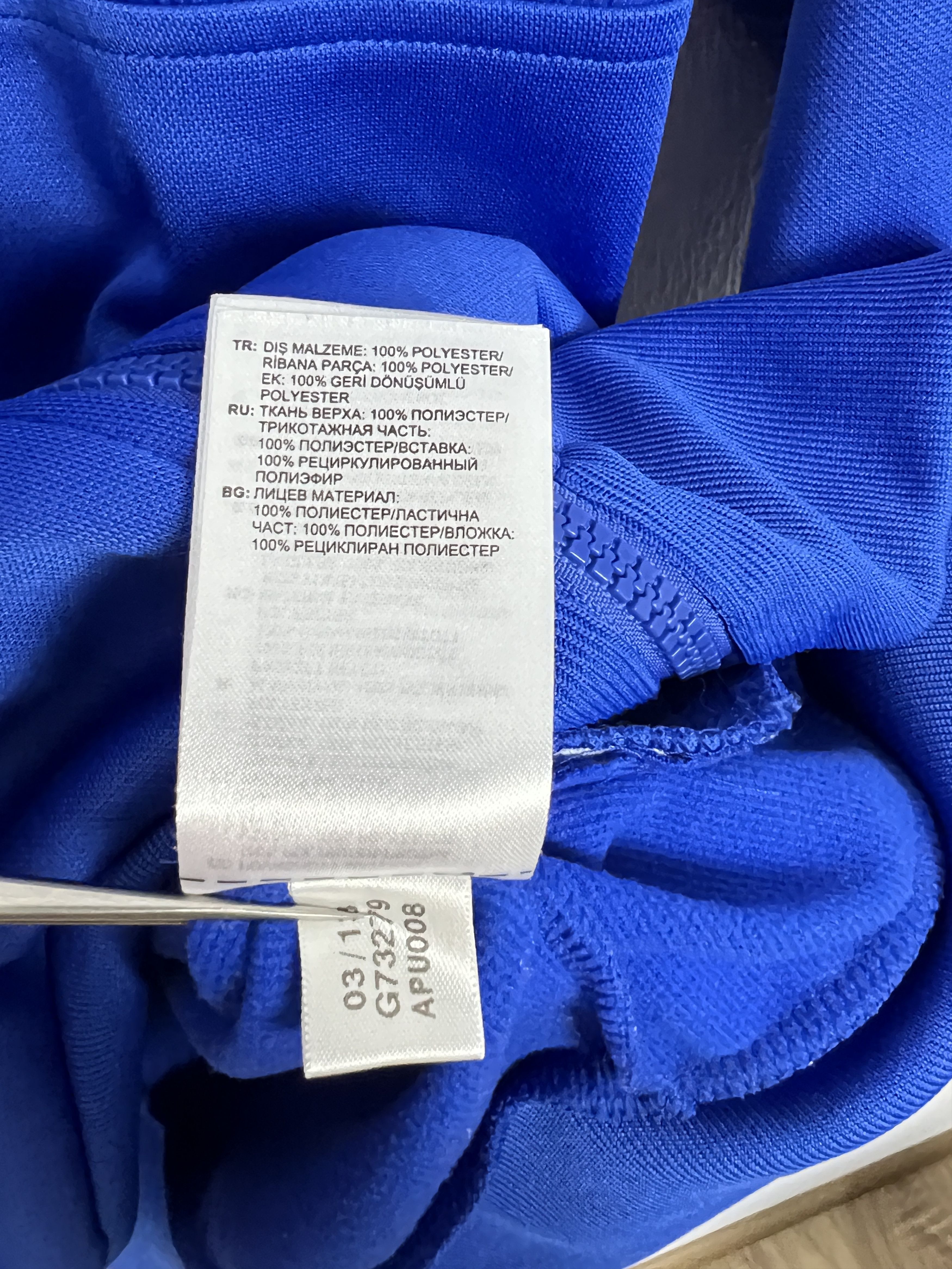 Adidas Adidas Chelsea Blue Football Jacket Zip Track Top Mens Rare Size US M / EU 48-50 / 2 - 13 Thumbnail
