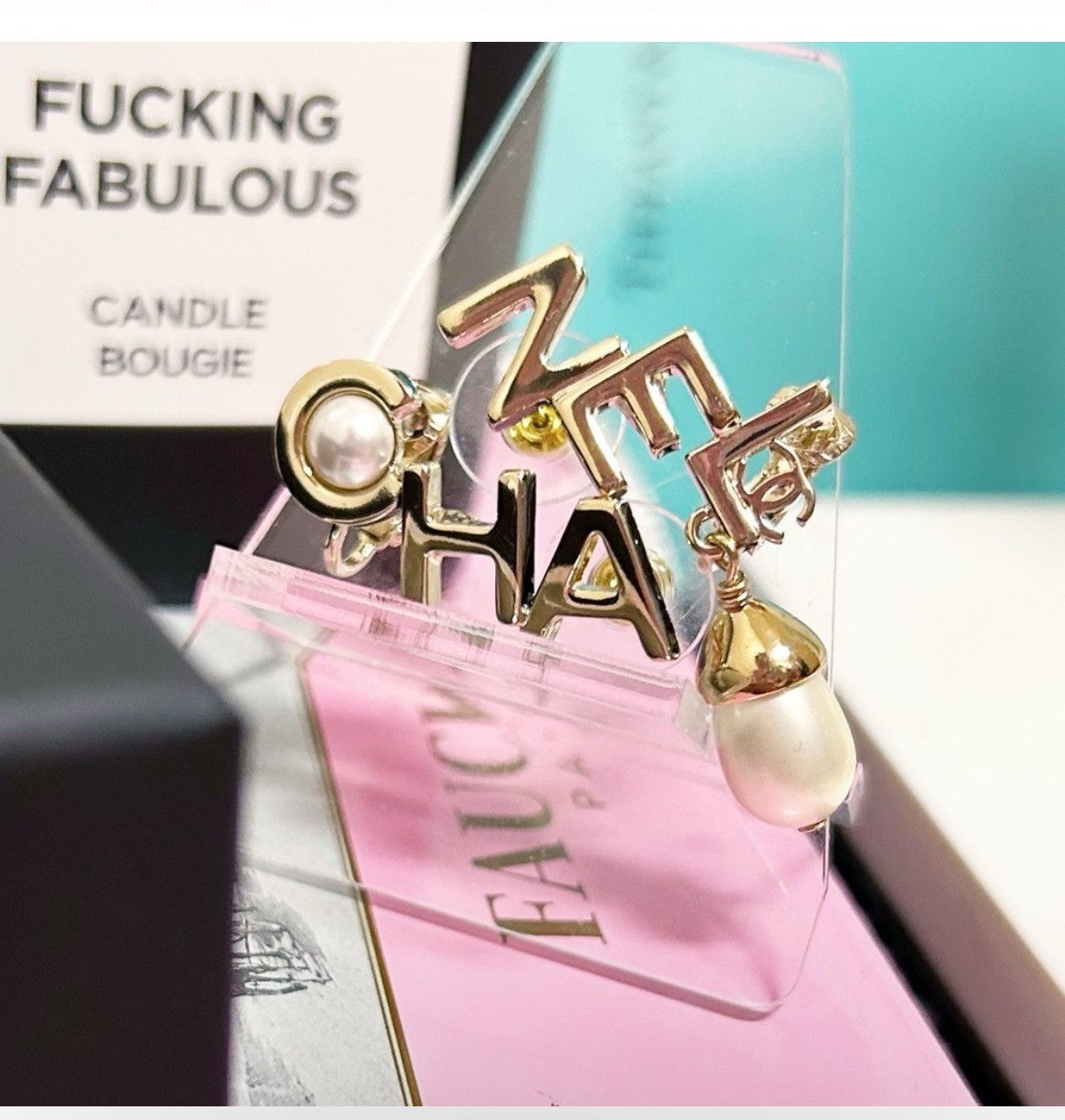 Chanel Authentic Chanel Lim Ed Pearl Logo Cuff / Climber Earrings Size ONE SIZE - 4 Thumbnail