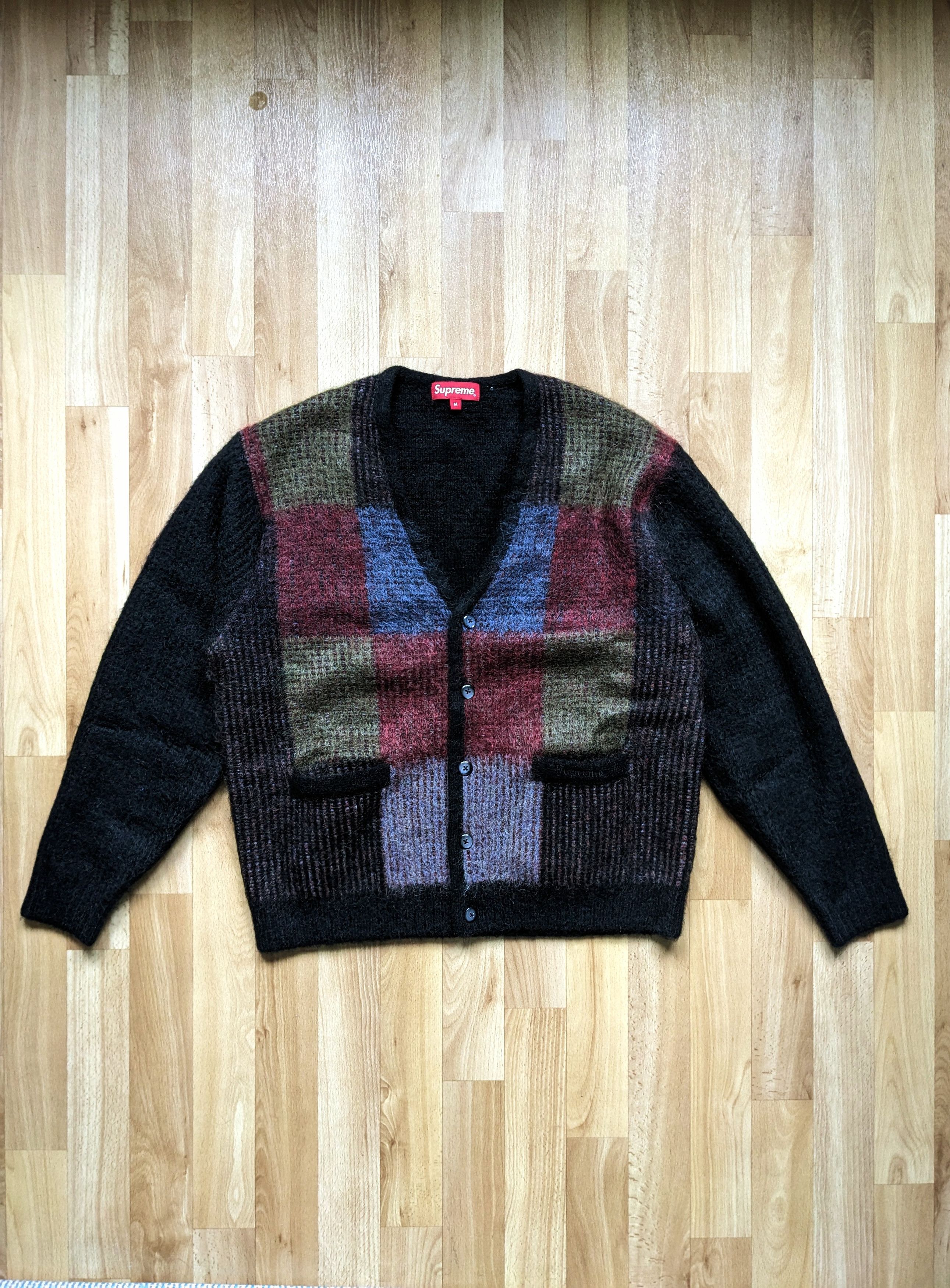 Supreme Supreme Brushed Grid Cardigan SS22 Size US M / EU 48-50 / 2 - 2 Thumbnail