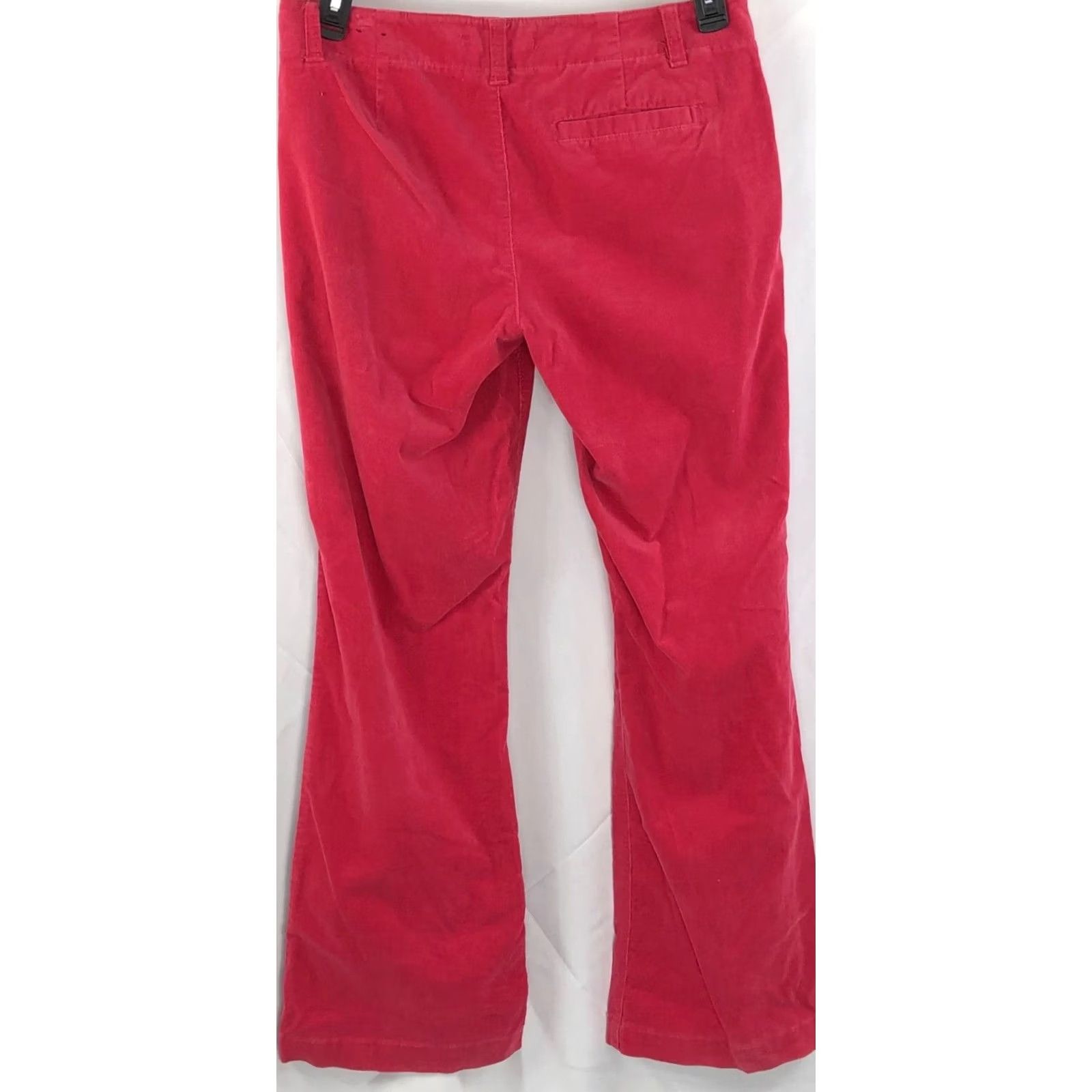 Express Express corduroy mid rise pants 10 pink coral flare bootcut pockets 33"W 31"IN Women Size 32" / US 10 / IT 46 - 2 Thumbnail
