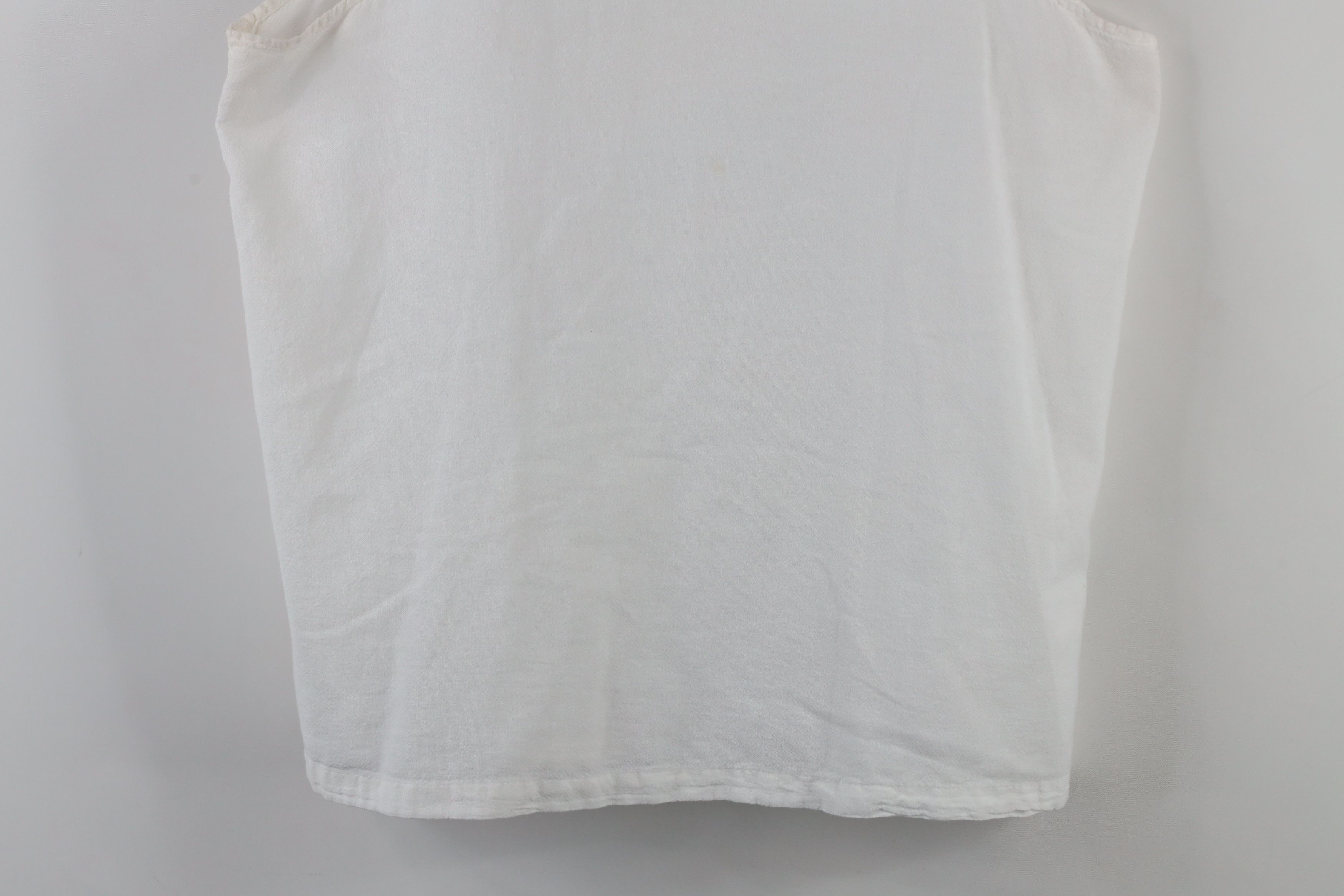 Vintage Vintage 90s Streetwear Gauzy Cotton Tank Top T-Shirt USA Size M / US 6-8 / IT 42-44 - 3 Thumbnail