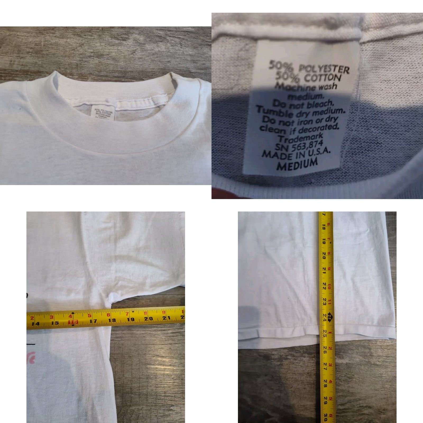 Vintage VINTAGE Hallmark T-Shirt 90s Denise Graphic Print White M Size Men Single Stitch Made In USA Size US M / EU 48-50 / 2 - 8 Thumbnail