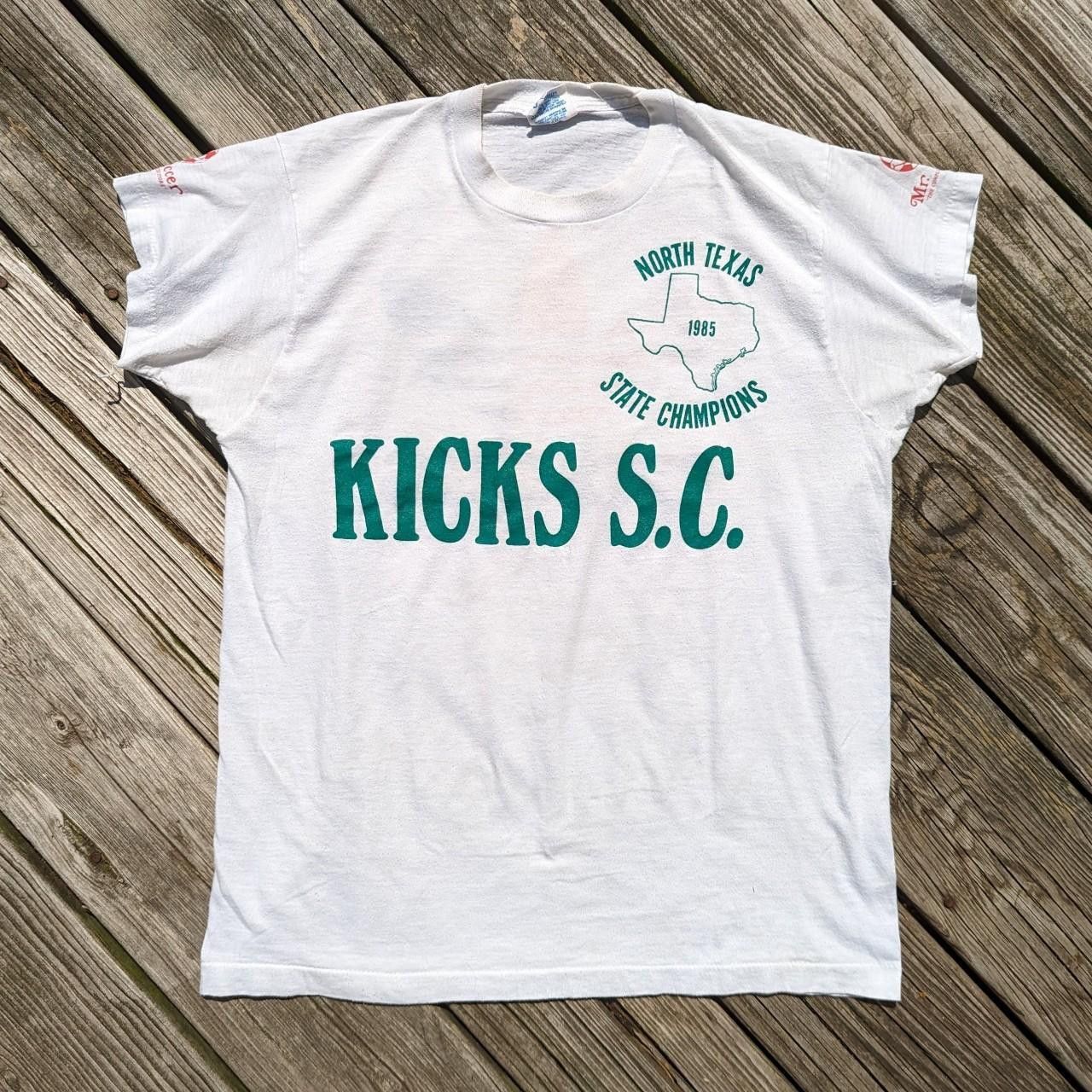 Vintage 80's Adidas Rainbow Trefoil T-shirt - Main Image