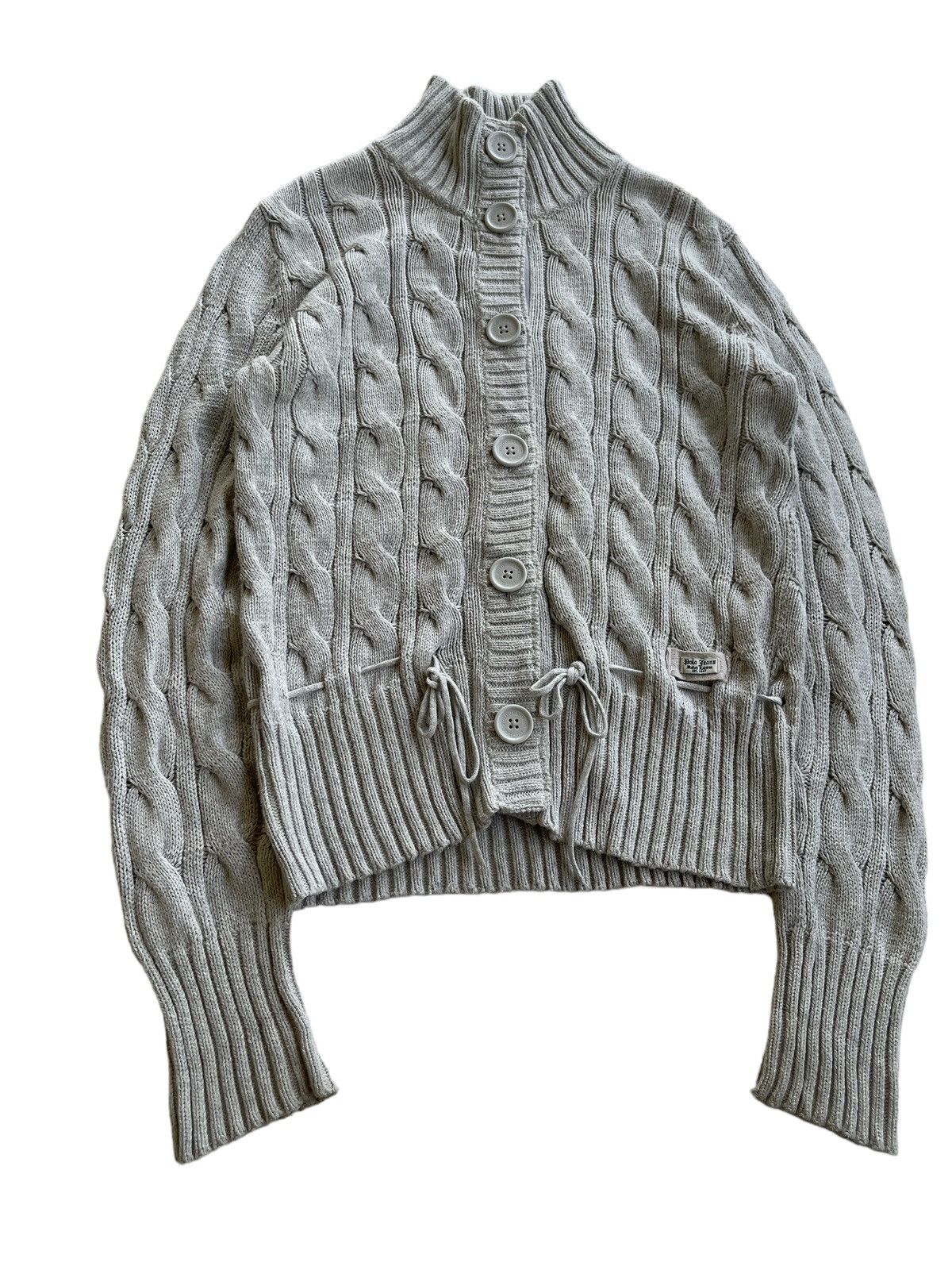 Polo Ralph Lauren Polo RL Cable Knitted Cardigan Jacket Size L / US 10 / IT 46 - 3 Thumbnail