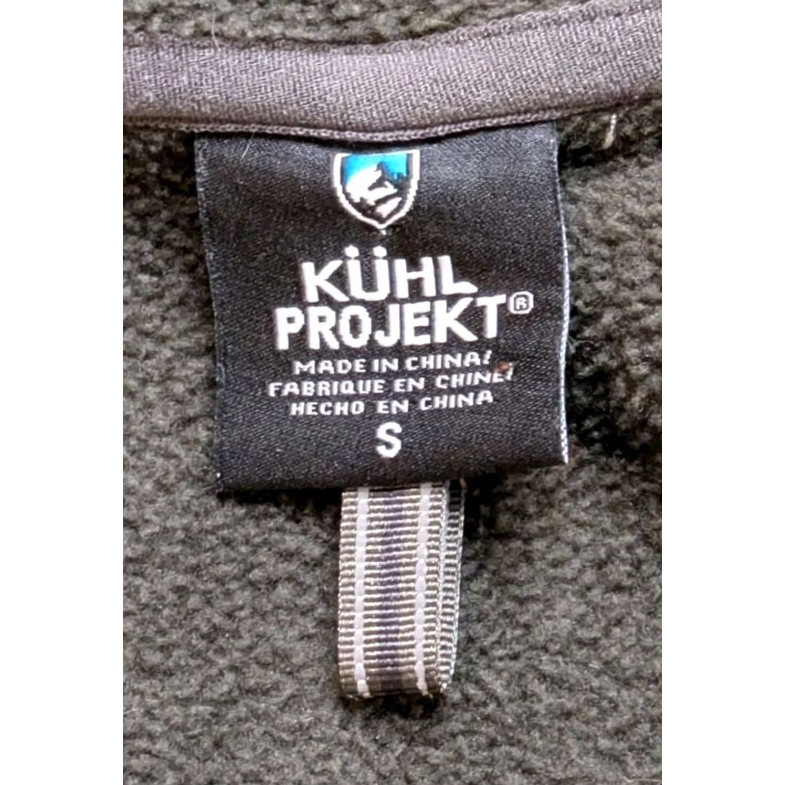 Vintage Kuhl Hoody Jacket Softshell Lined Full Zip Projekt Impakt Hooded Small Green Size US S / EU 44-46 / 1 - 5 Thumbnail