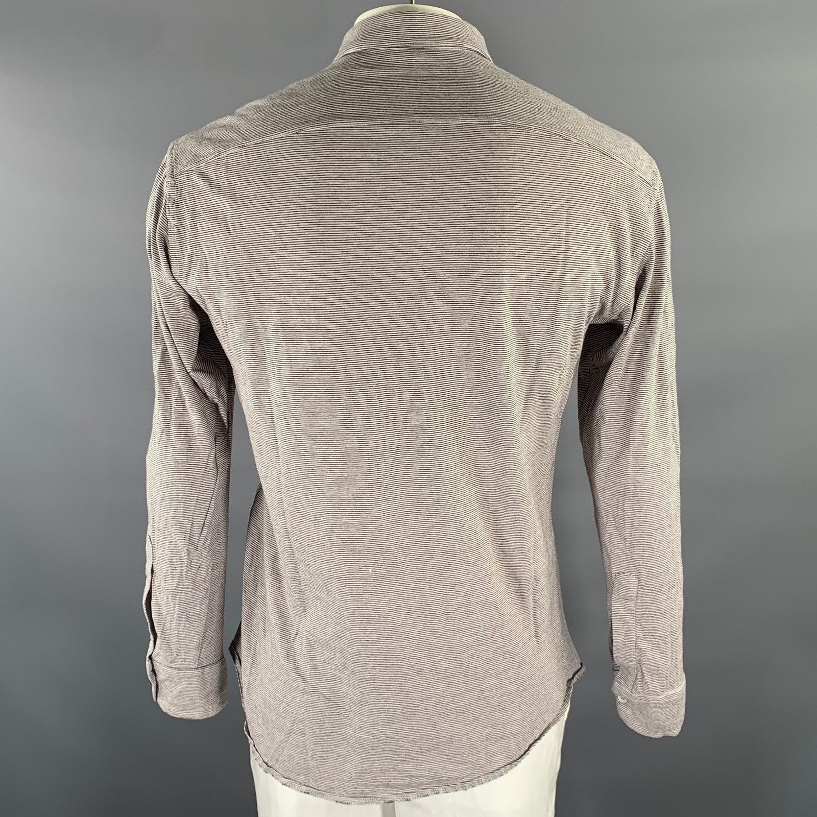Barena BARENA Size XL White Black Stripe Long Sleeve Knit Shirt Size US XL / EU 56 / 4 - 3 Thumbnail