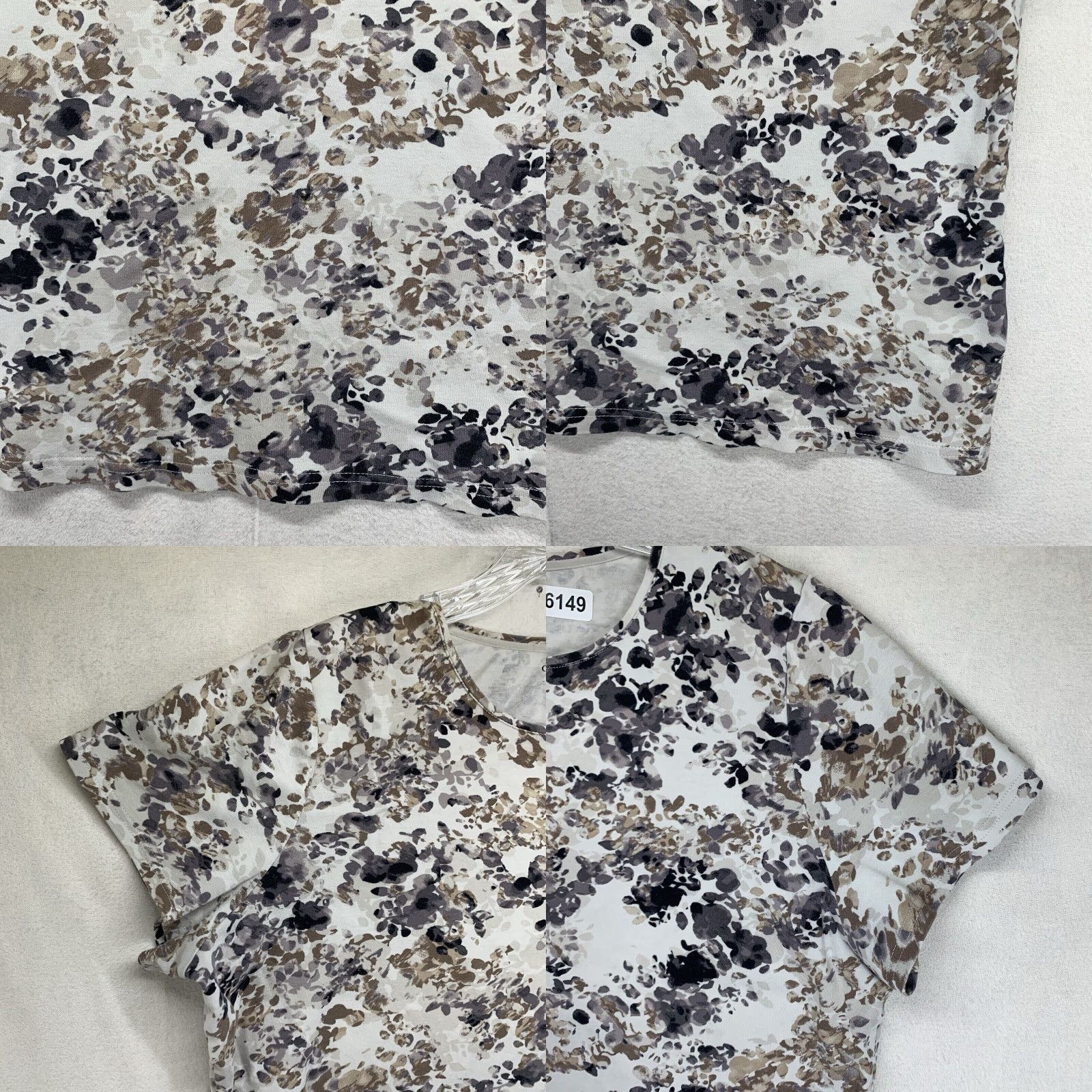 Croft & Barrow VINTAGE Croft & Barrow Floral T-Shirt Women 1X Plus Size Short Sleeve Cotton Casual Summer Size XL / US 12-14 / IT 48-50 - 8 Thumbnail
