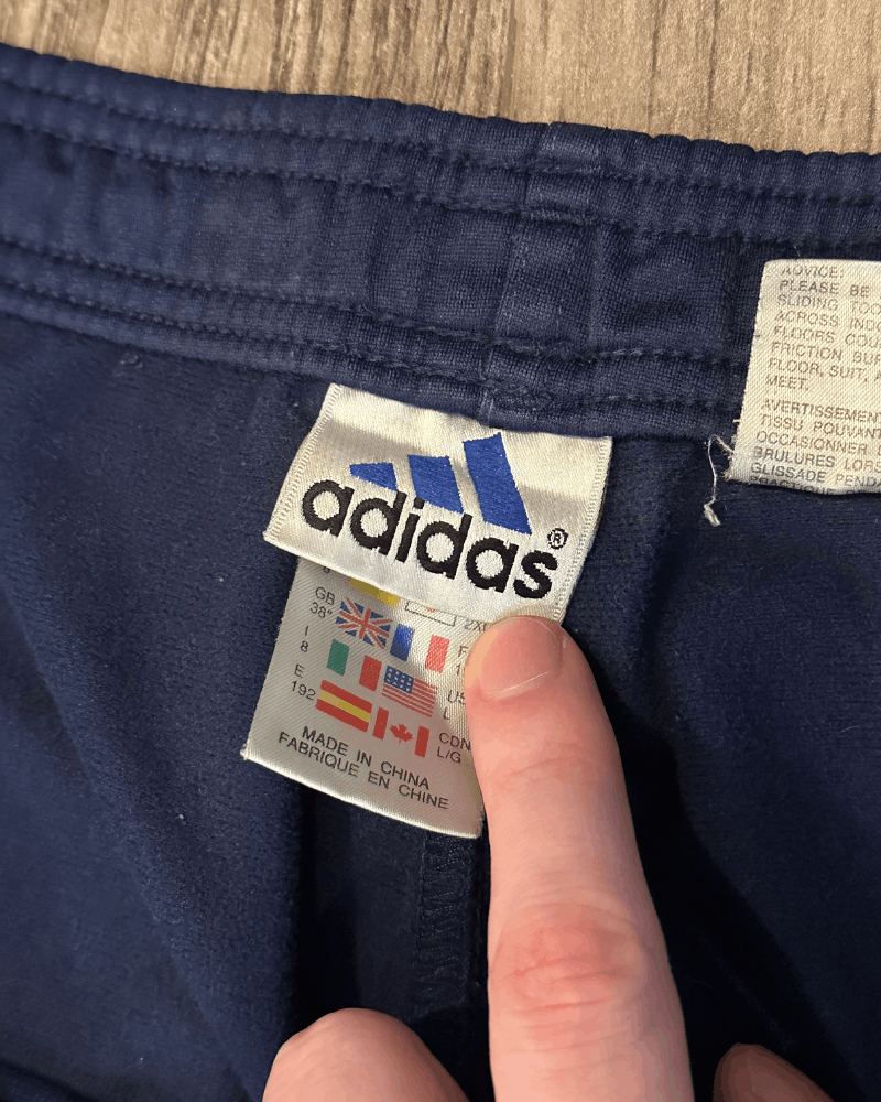 Adidas Vintage Y2K 2000 Adidas Blue Track Pants - Size Large Size US 38 / EU 54 - 6 Thumbnail