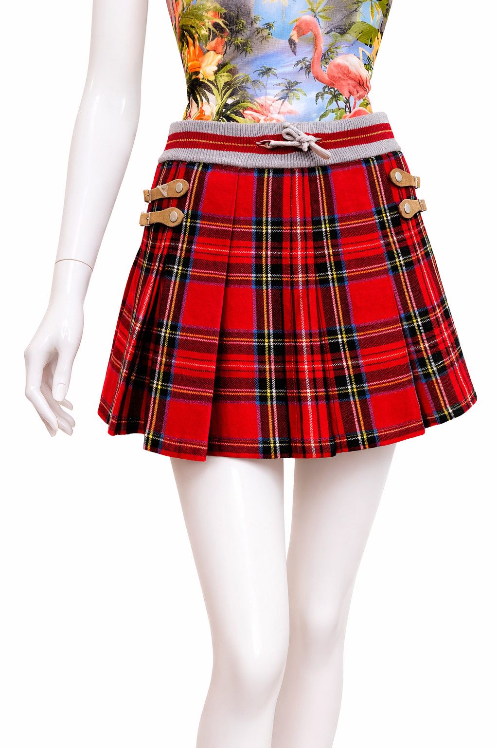 Dolce & Gabbana Y2K Dolce & Gabbana D&GTartan Pleated Schoolgirl Plaid Skirt Size 27" / US 4 / IT 40 - 1 Thumbnail