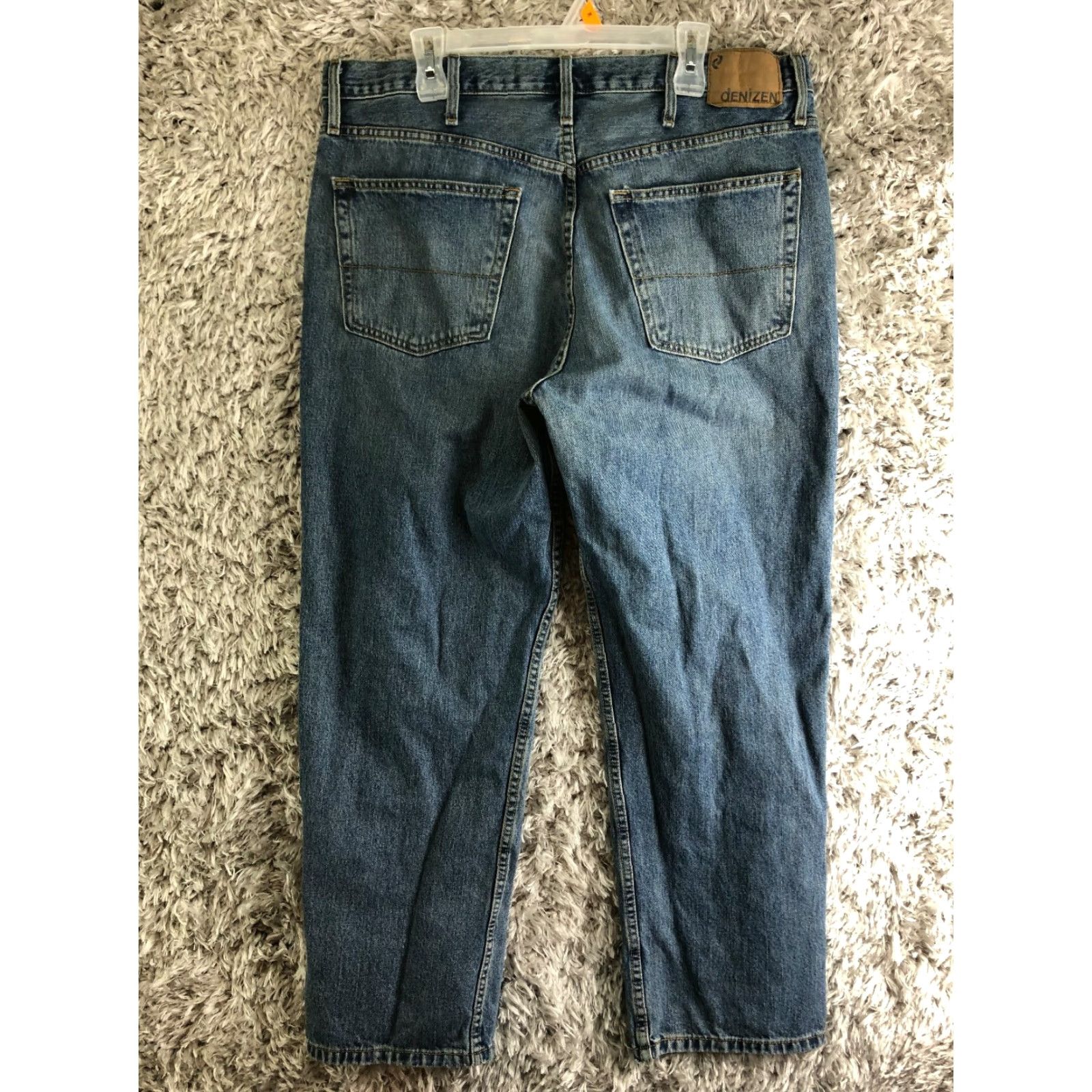 Denizen DENIZEN 285 Relaxed Fit Mens Size 40x30 Mid Rise Straight Leg Blue Denim Jeans Size US 40 / EU 56 - 5 Thumbnail