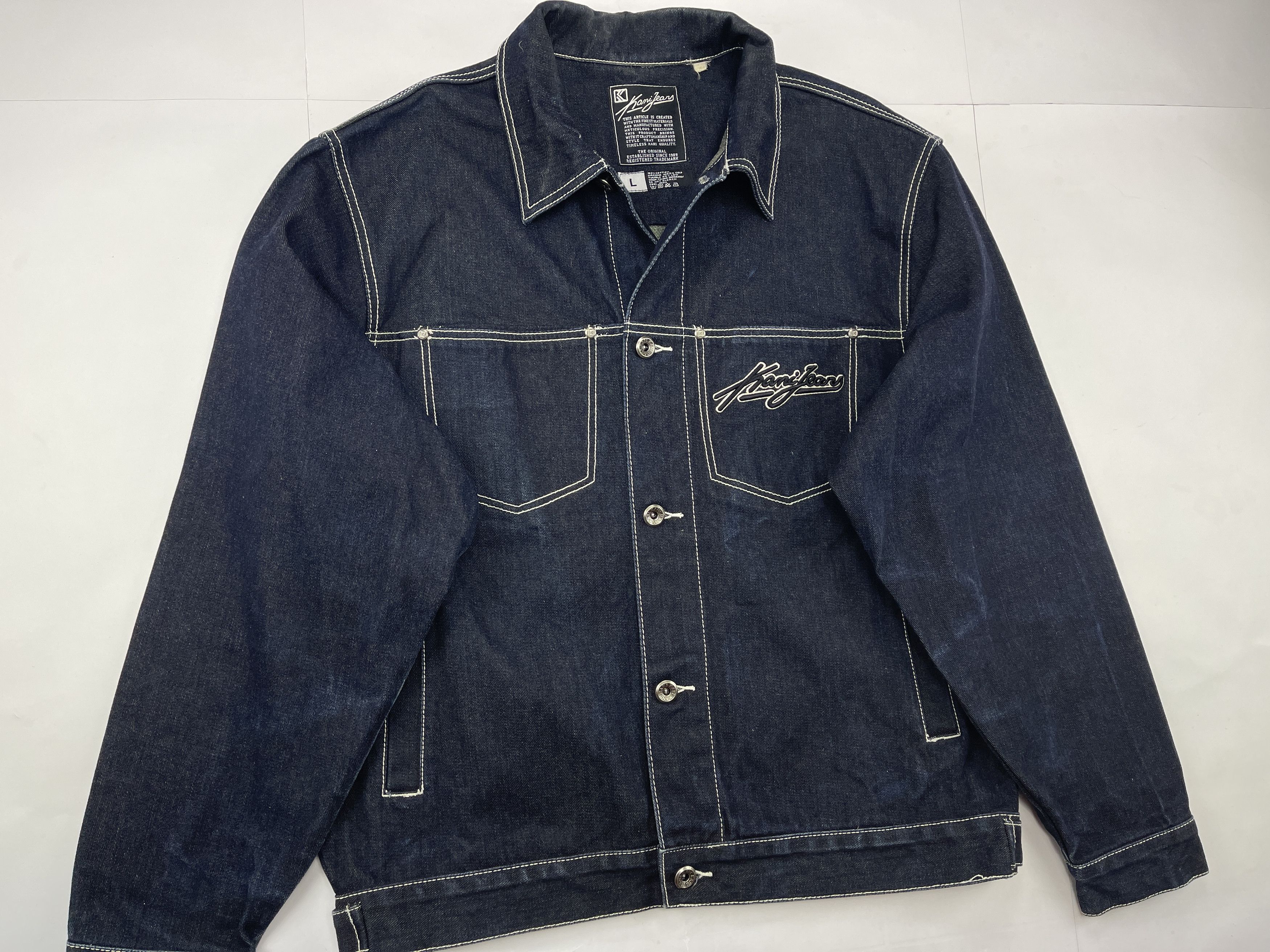 Karl Kani Karl Kani jacket, blue, vintage Kani denim jacket, 90s L Size US L / EU 52-54 / 3 - 4 Thumbnail